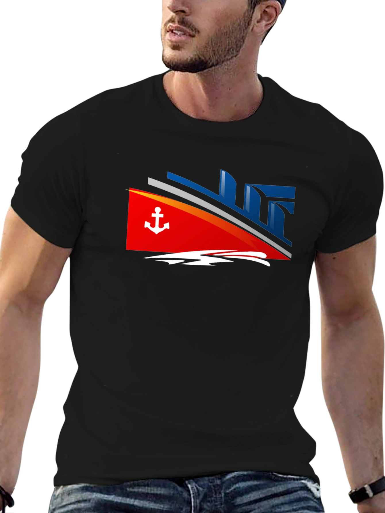Nautical Cruise T-Shirt - Anchor Design