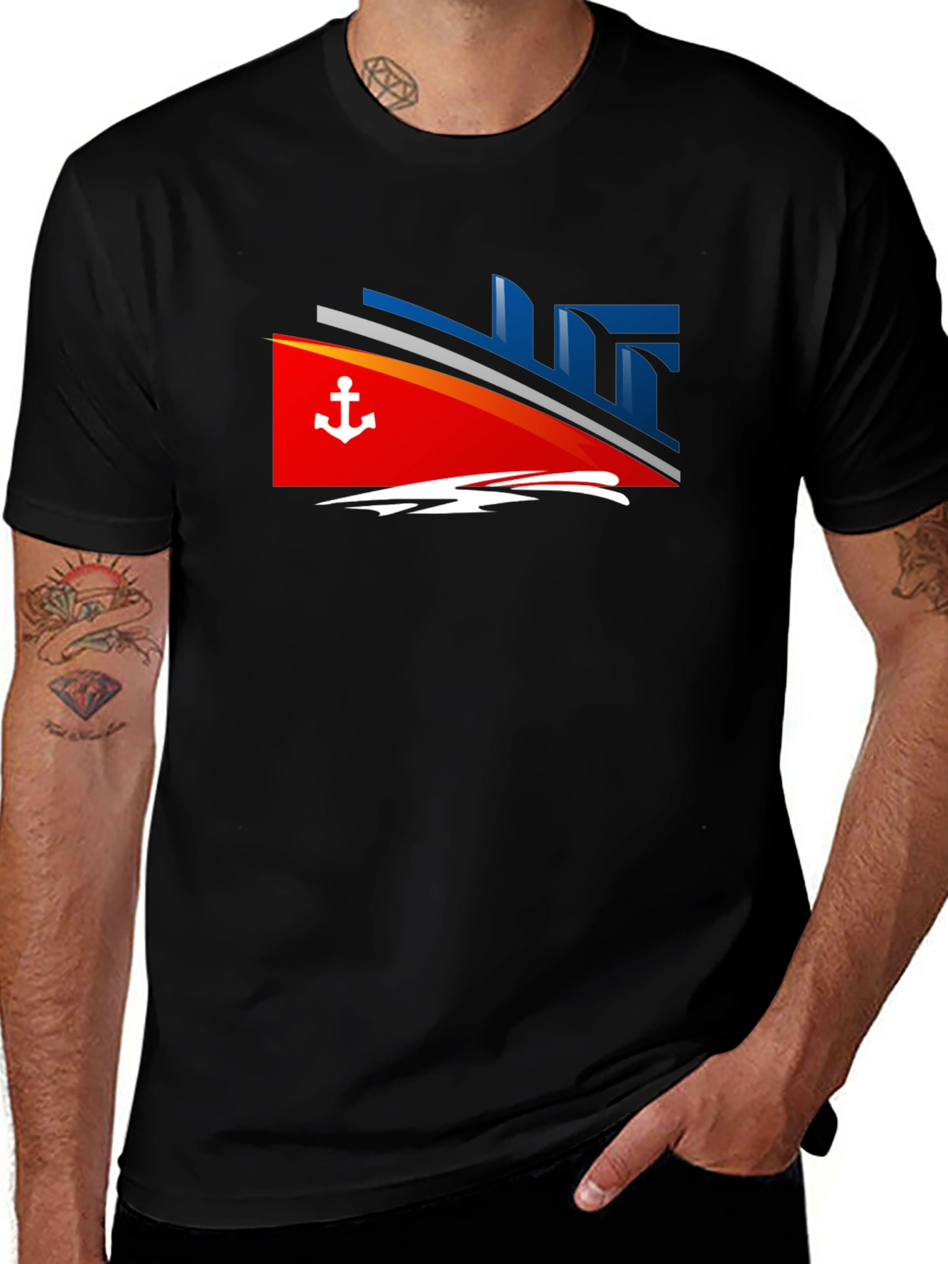 Nautical Cruise T-Shirt - Anchor Design