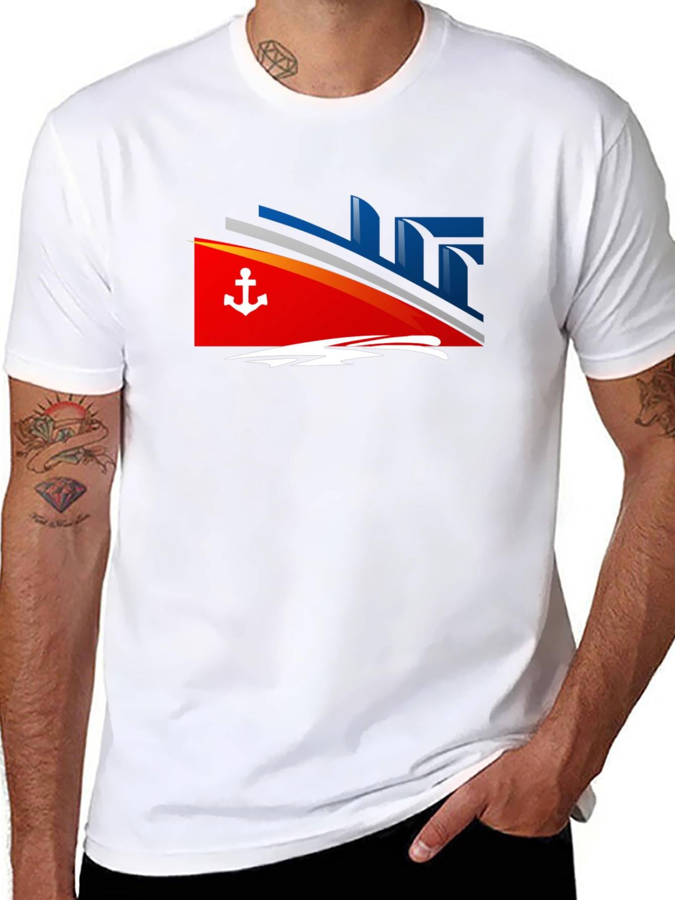 Nautical Cruise T-Shirt - Anchor Design