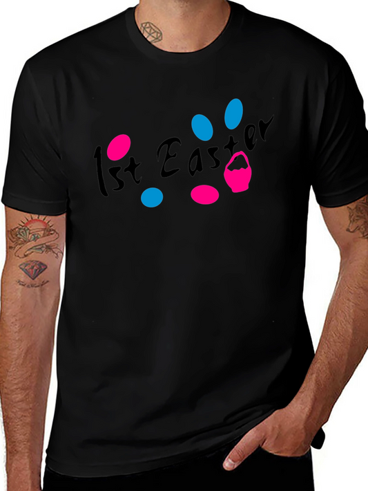 1st Easter T-Shirt - Black Graphic Tee