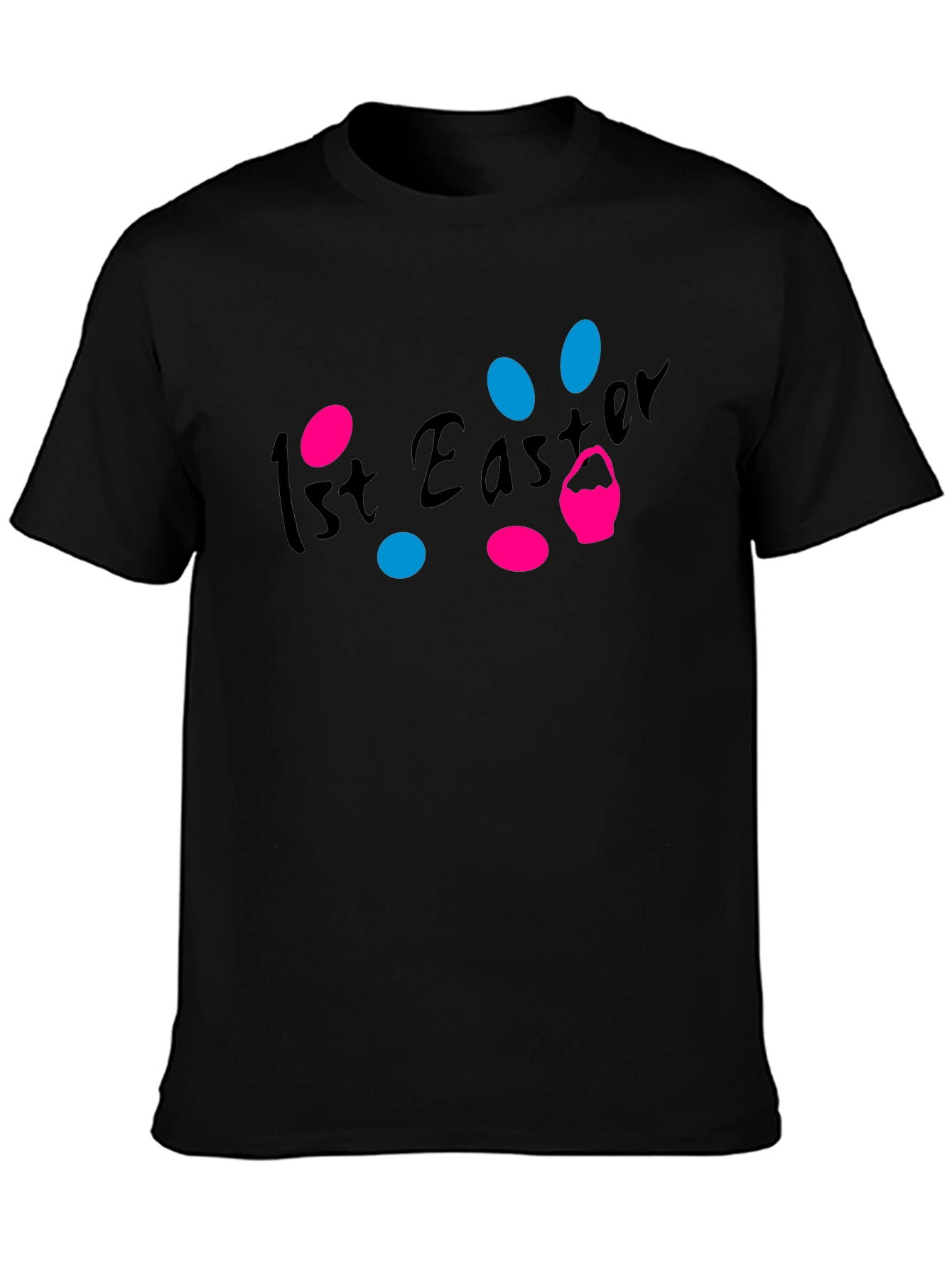 1st Easter T-Shirt - Black Graphic Tee