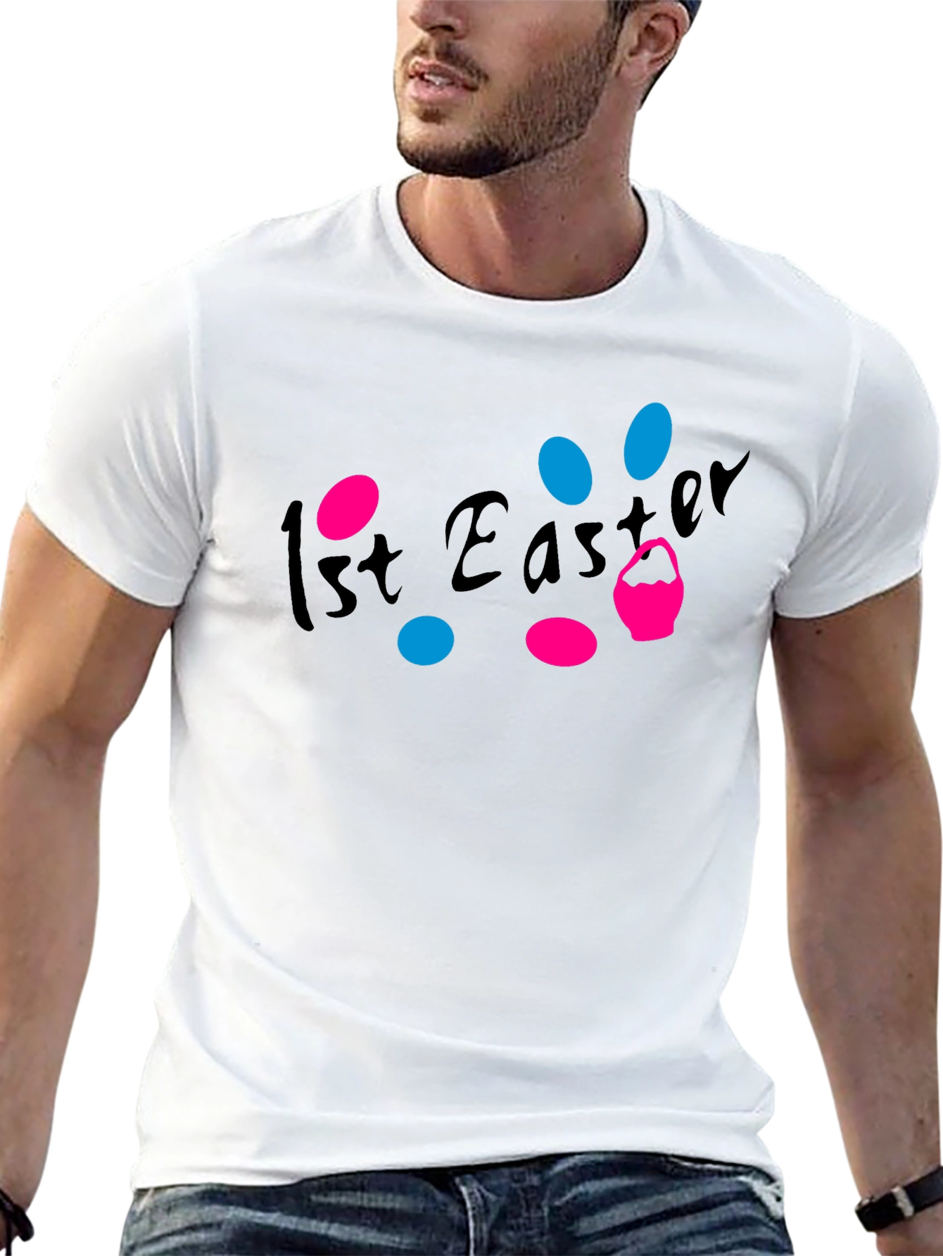 1st Easter T-Shirt - Black Graphic Tee