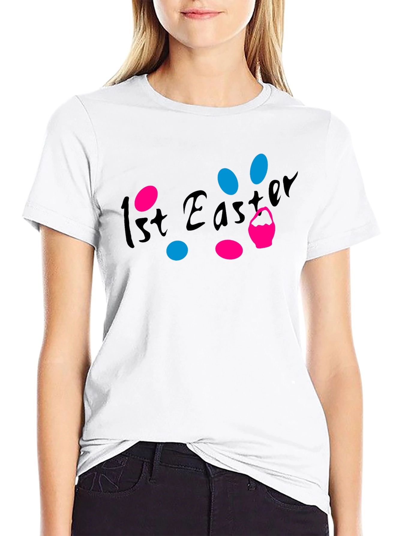 1st Easter T-Shirt - Black Graphic Tee