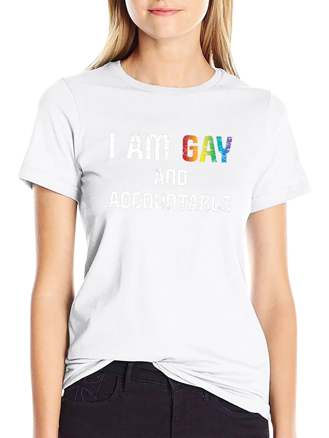 I Am Gay And Accountable Pride T-Shirt