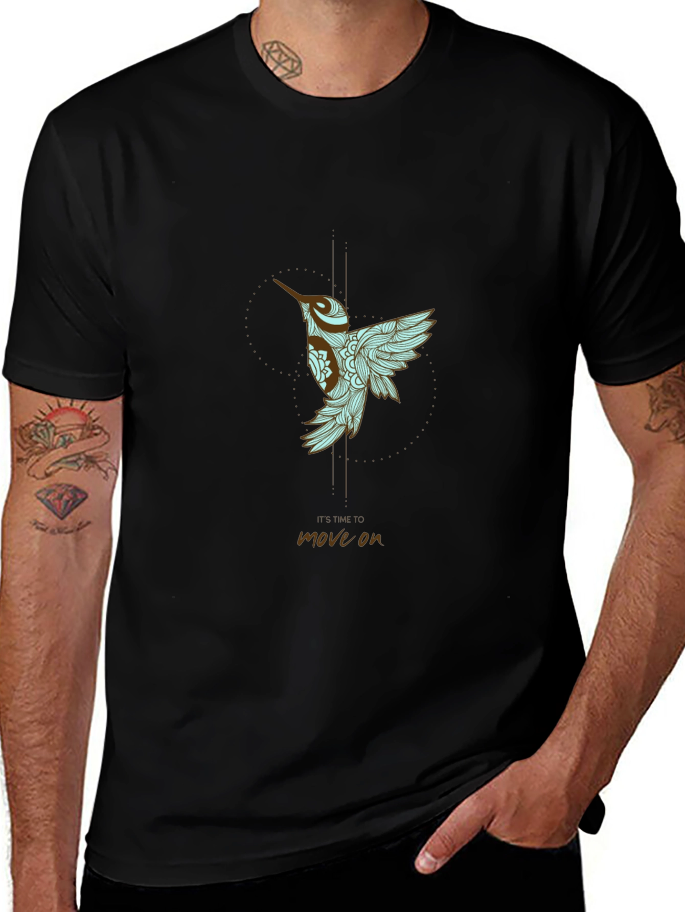 Hummingbird Graphic Tee - Time to Move On