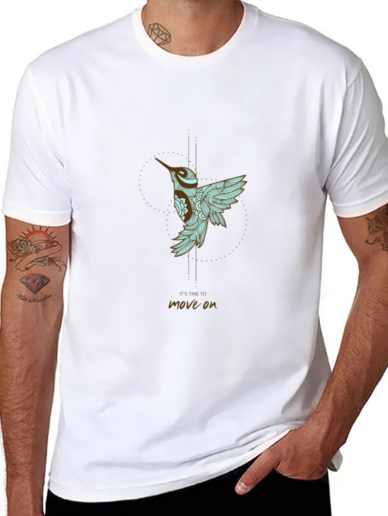 Hummingbird Graphic Tee - Time to Move On