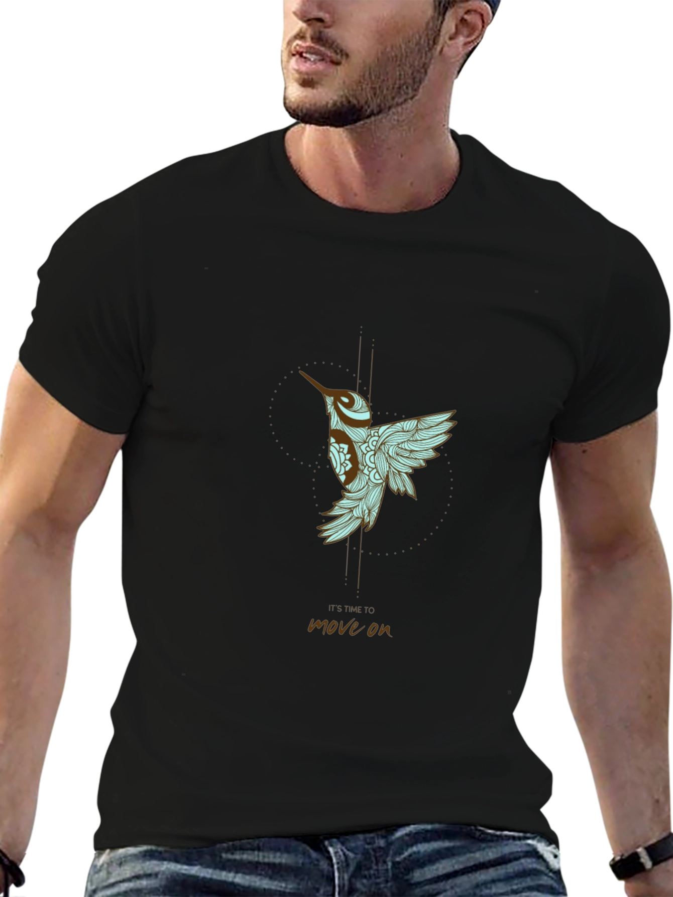 Hummingbird Graphic Tee - Time to Move On