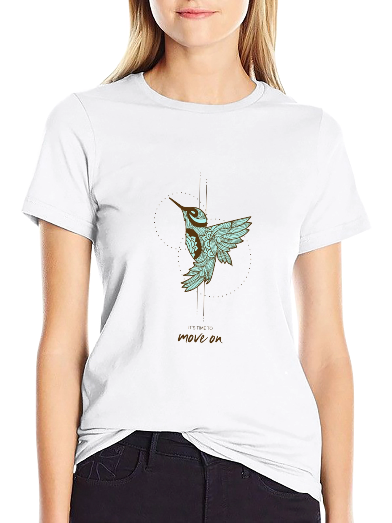 Hummingbird Graphic Tee - Time to Move On