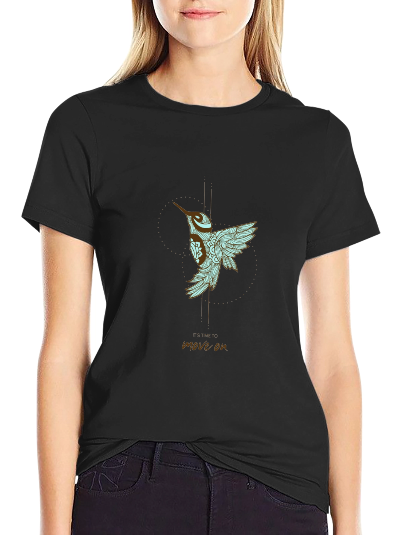 Hummingbird Graphic Tee - Time to Move On