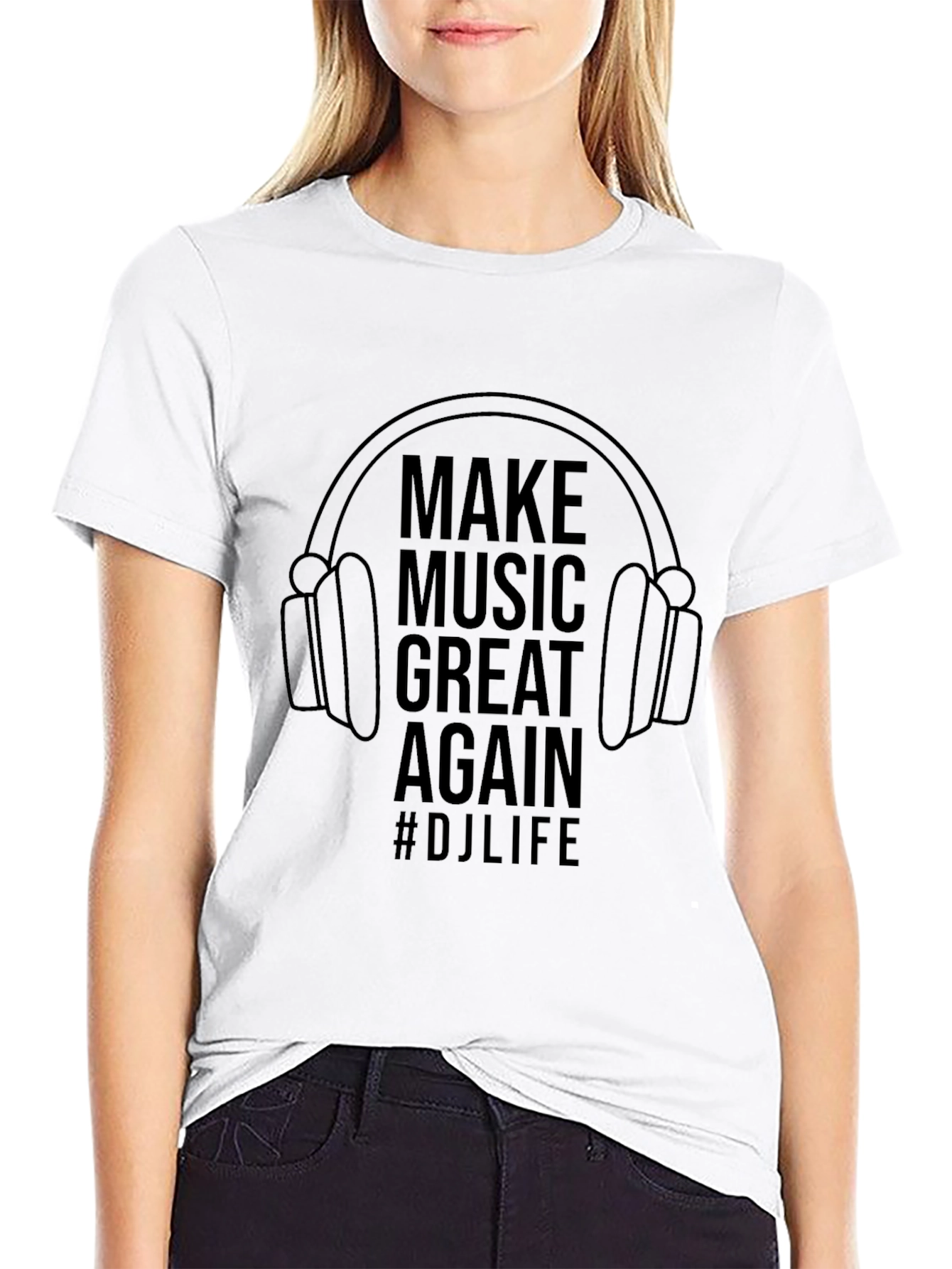 Make Music Great Again T-Shirt #DJLife Black