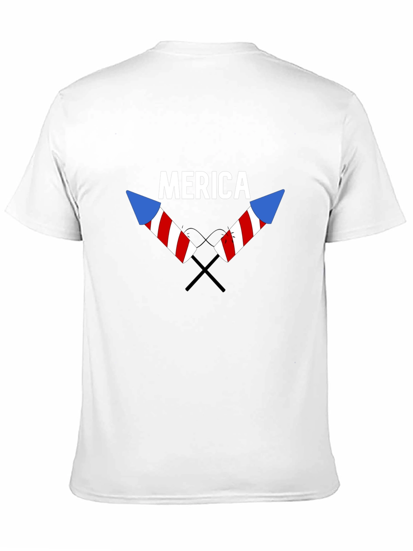 Merica Patriotic T-Shirt - Stars & Stripes Fireworks