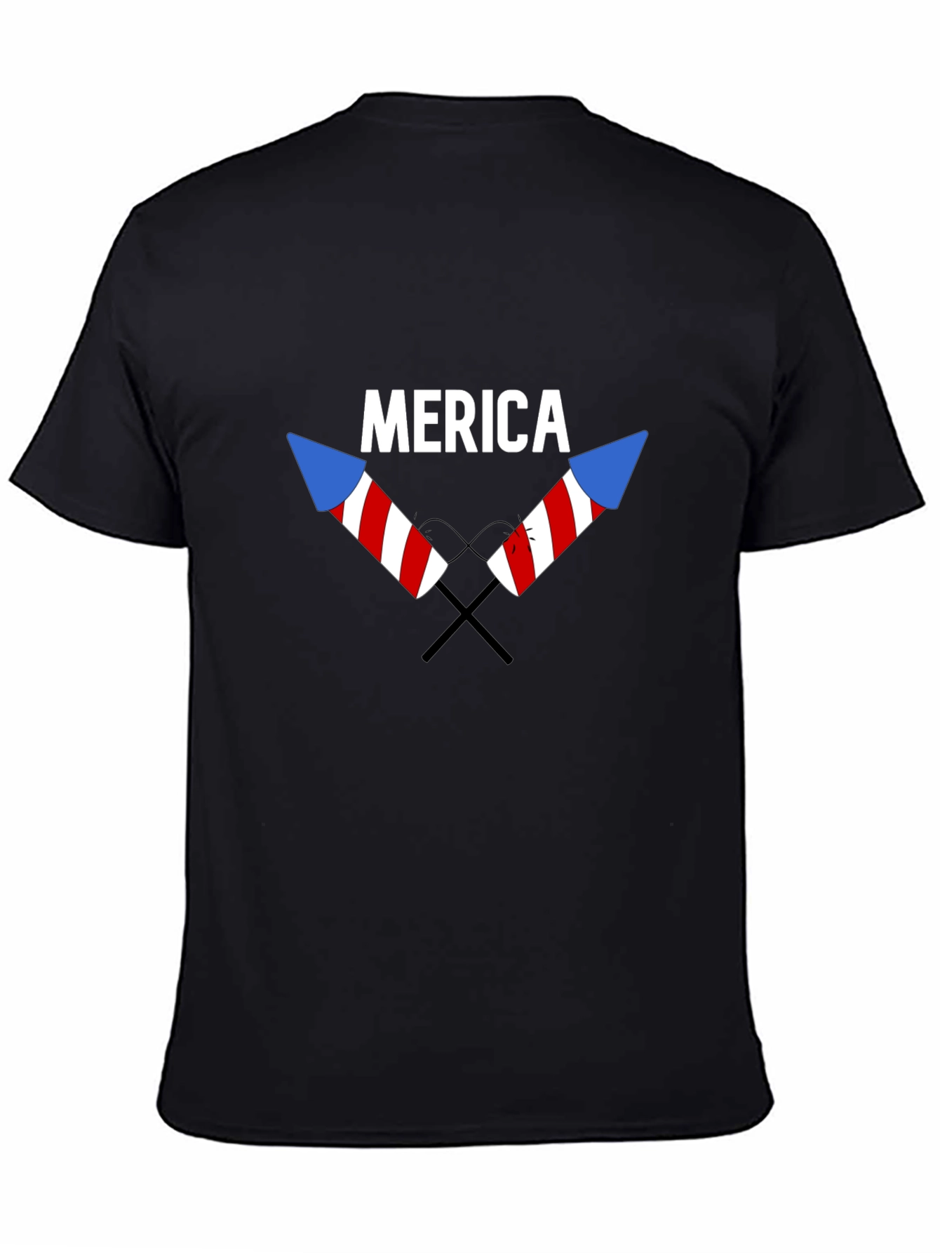 Merica Patriotic T-Shirt - Stars & Stripes Fireworks