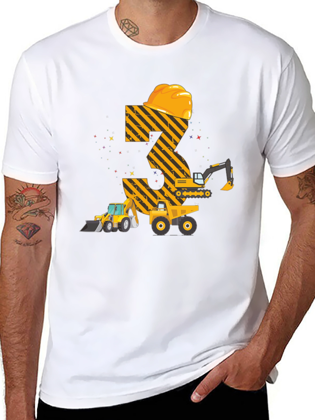 Construction 3rd Birthday Boy T-Shirt