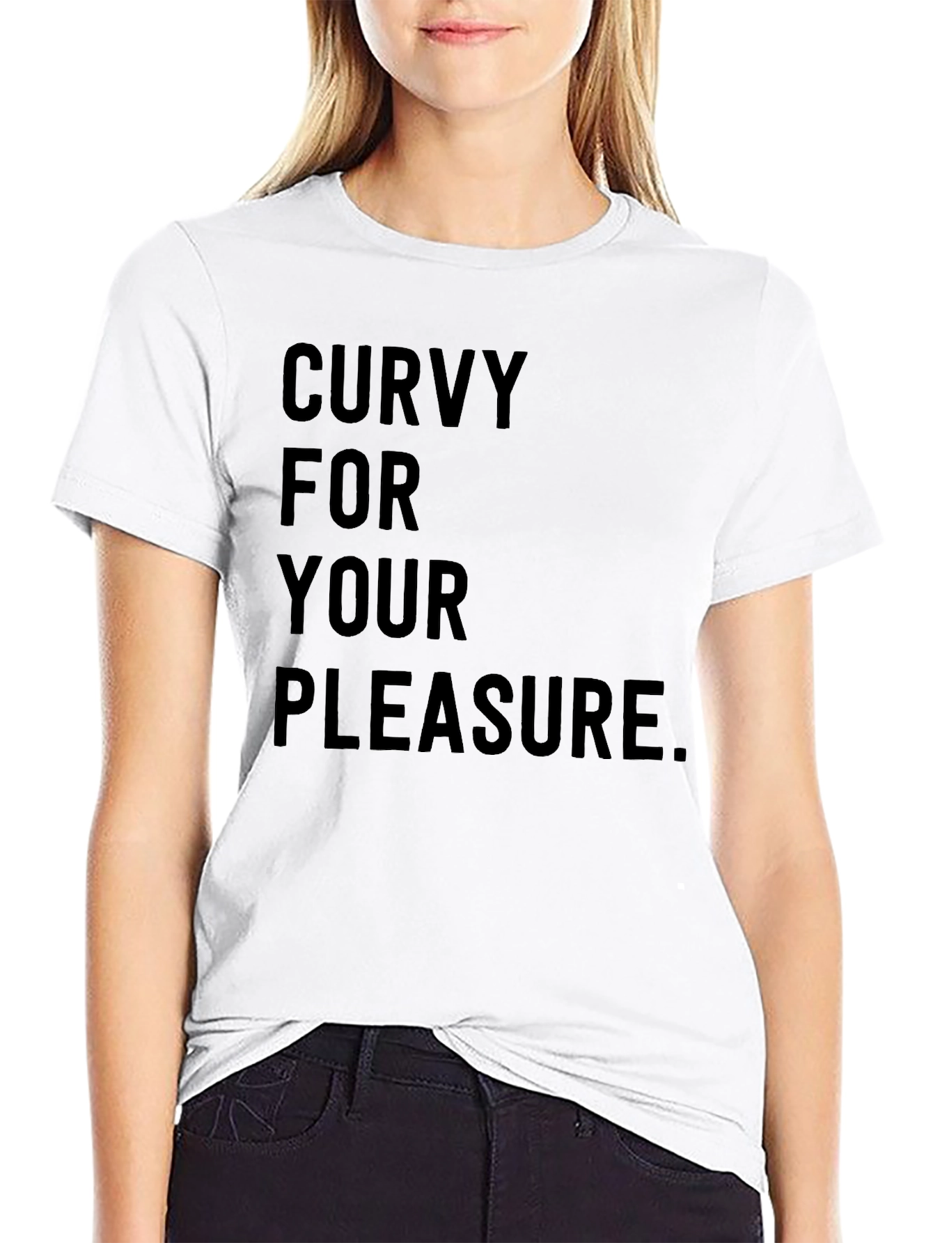 Curvy For Your Pleasure T-Shirt - Black