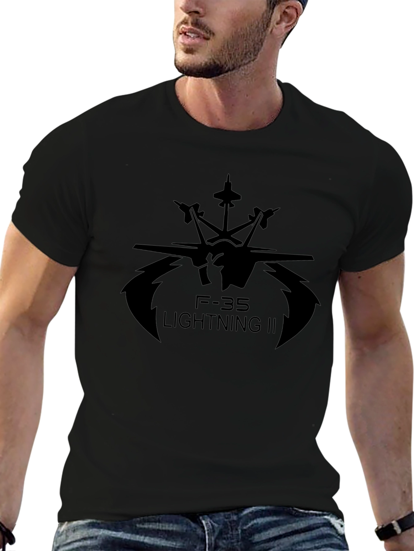 F-35 Lightning II Black T-Shirt