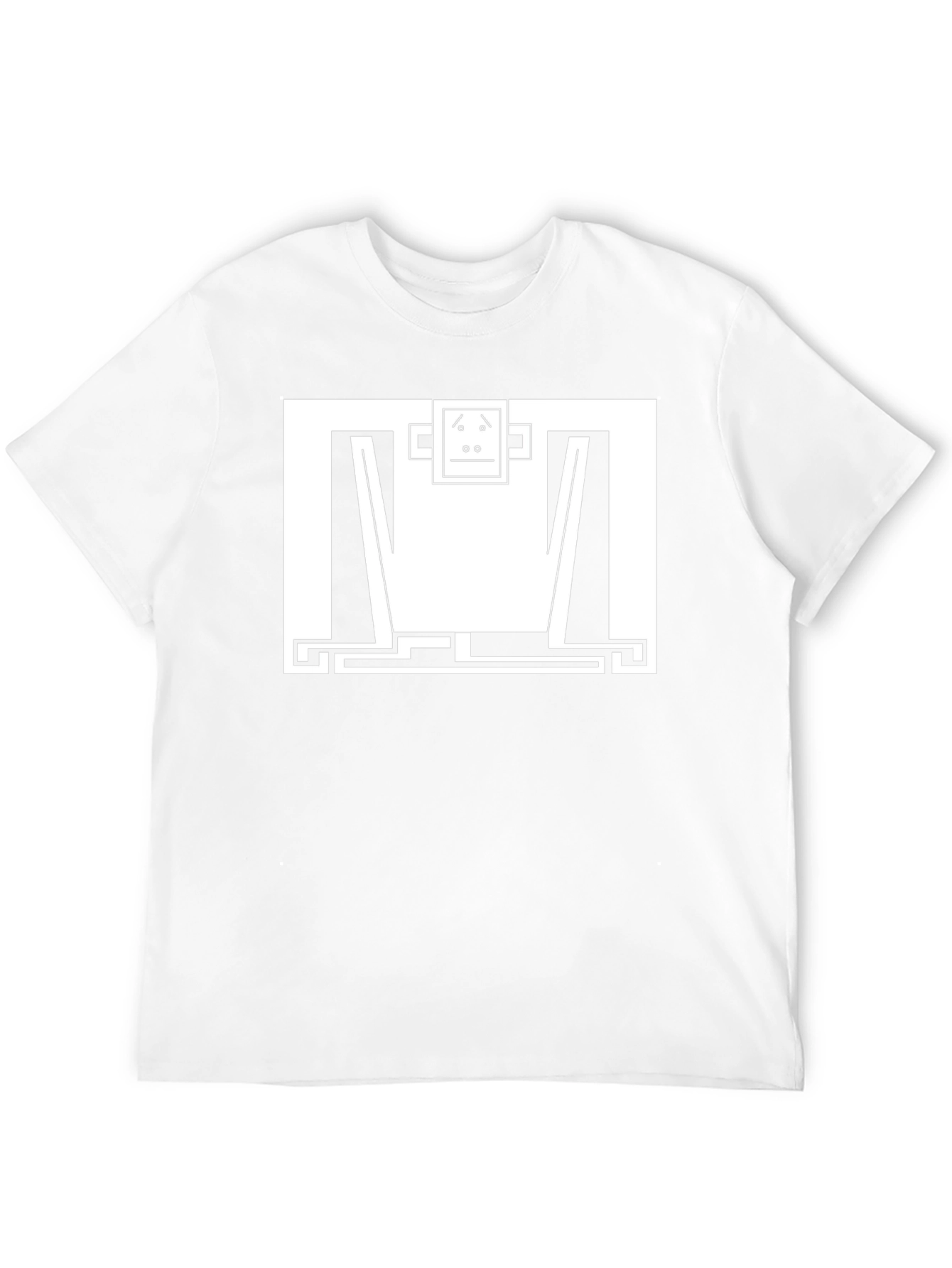 Abstract Monkey Graphic Tee - Modern Black T-Shirt