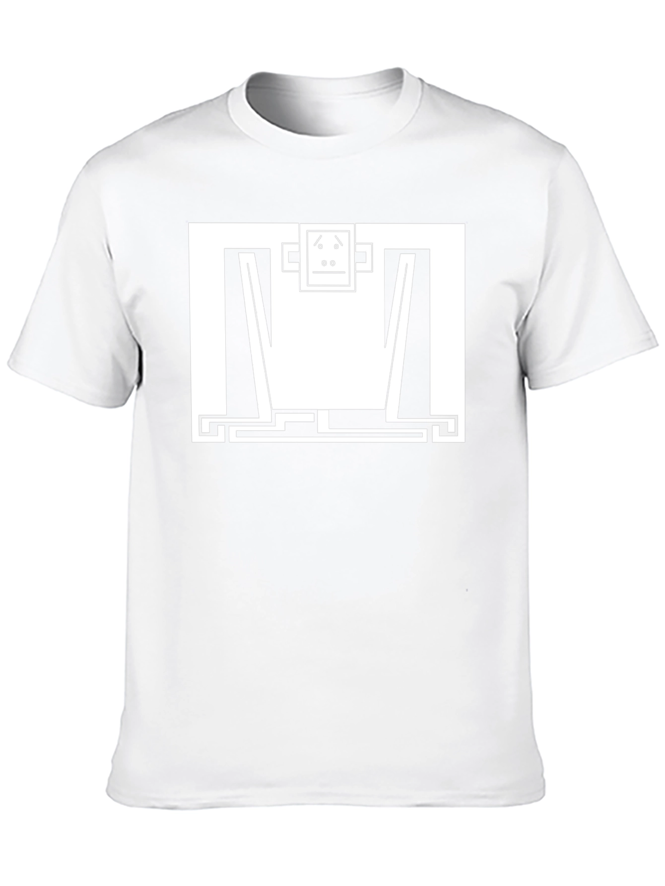 Abstract Monkey Graphic Tee - Modern Black T-Shirt