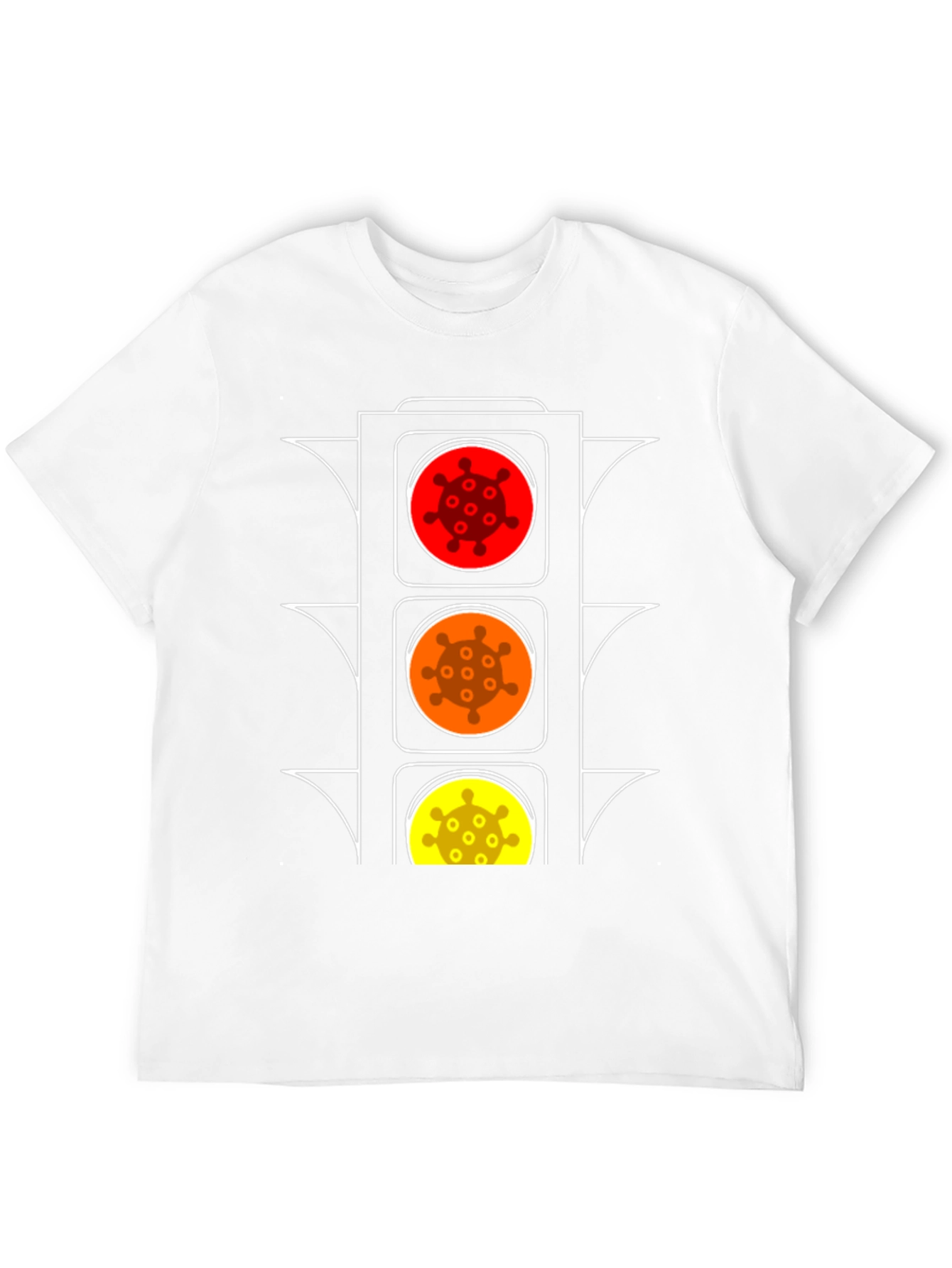Novelty Traffic Light Virus T-Shirt