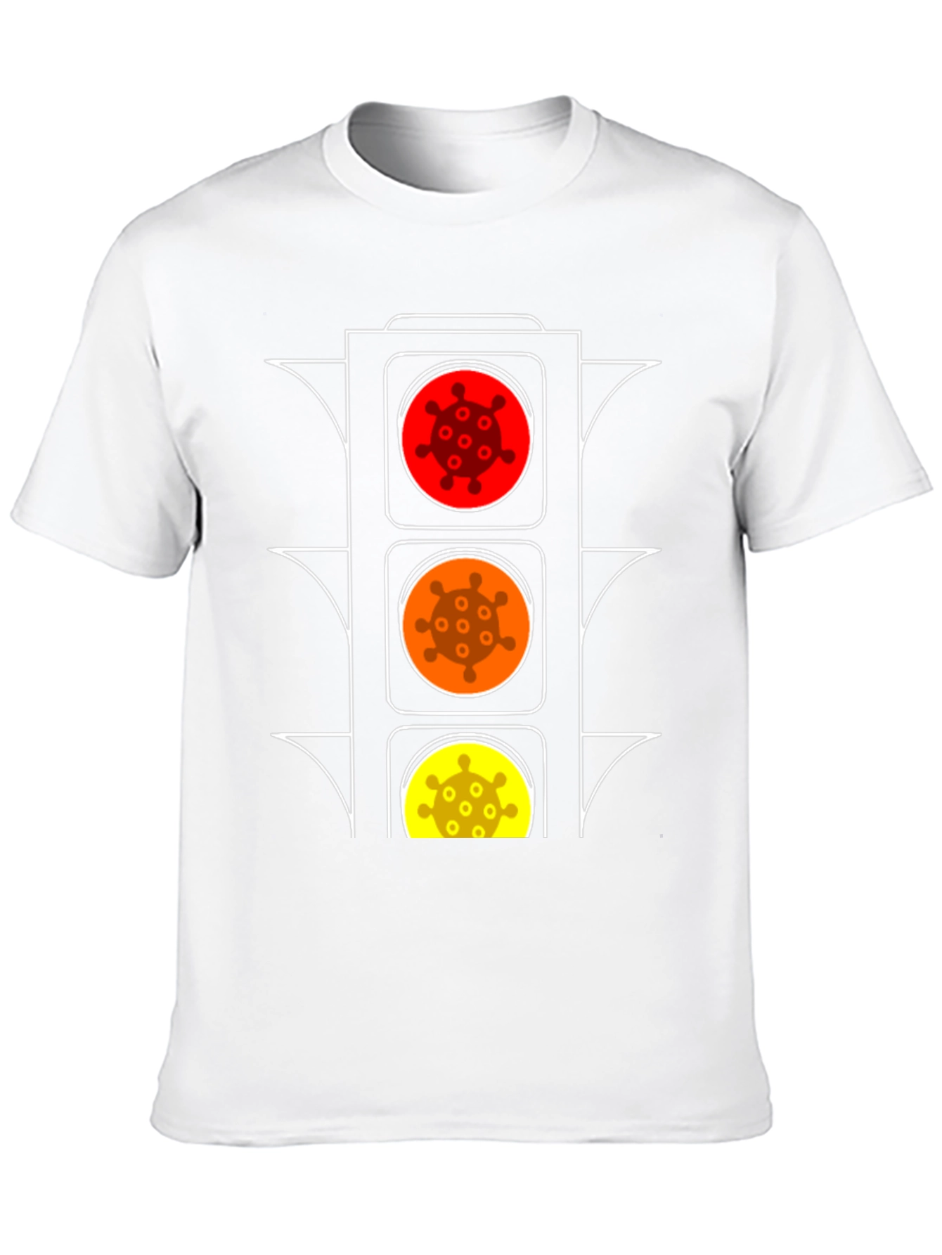 Novelty Traffic Light Virus T-Shirt