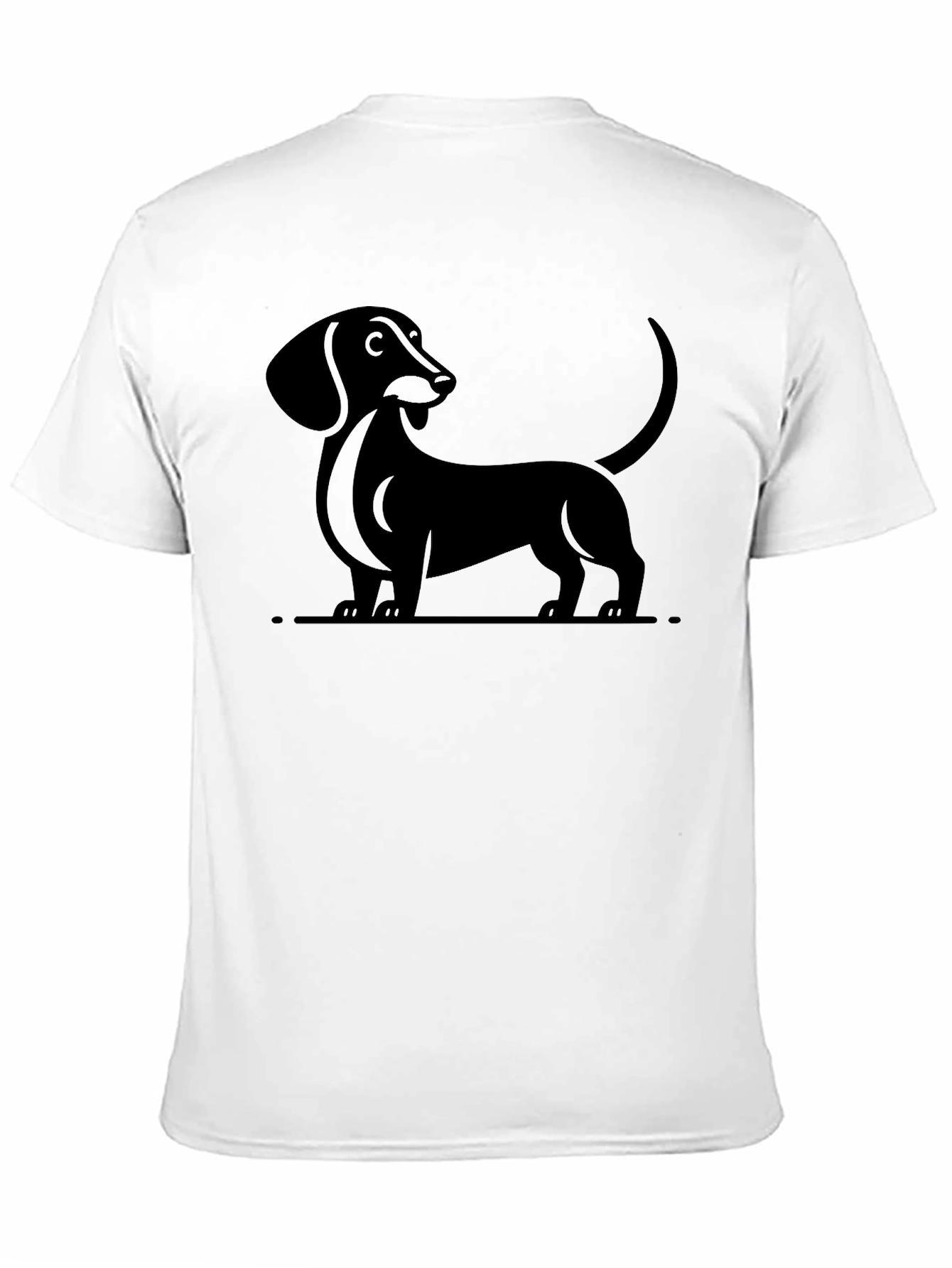 Dachshund Dog Graphic Tee - Unisex Black T-Shirt