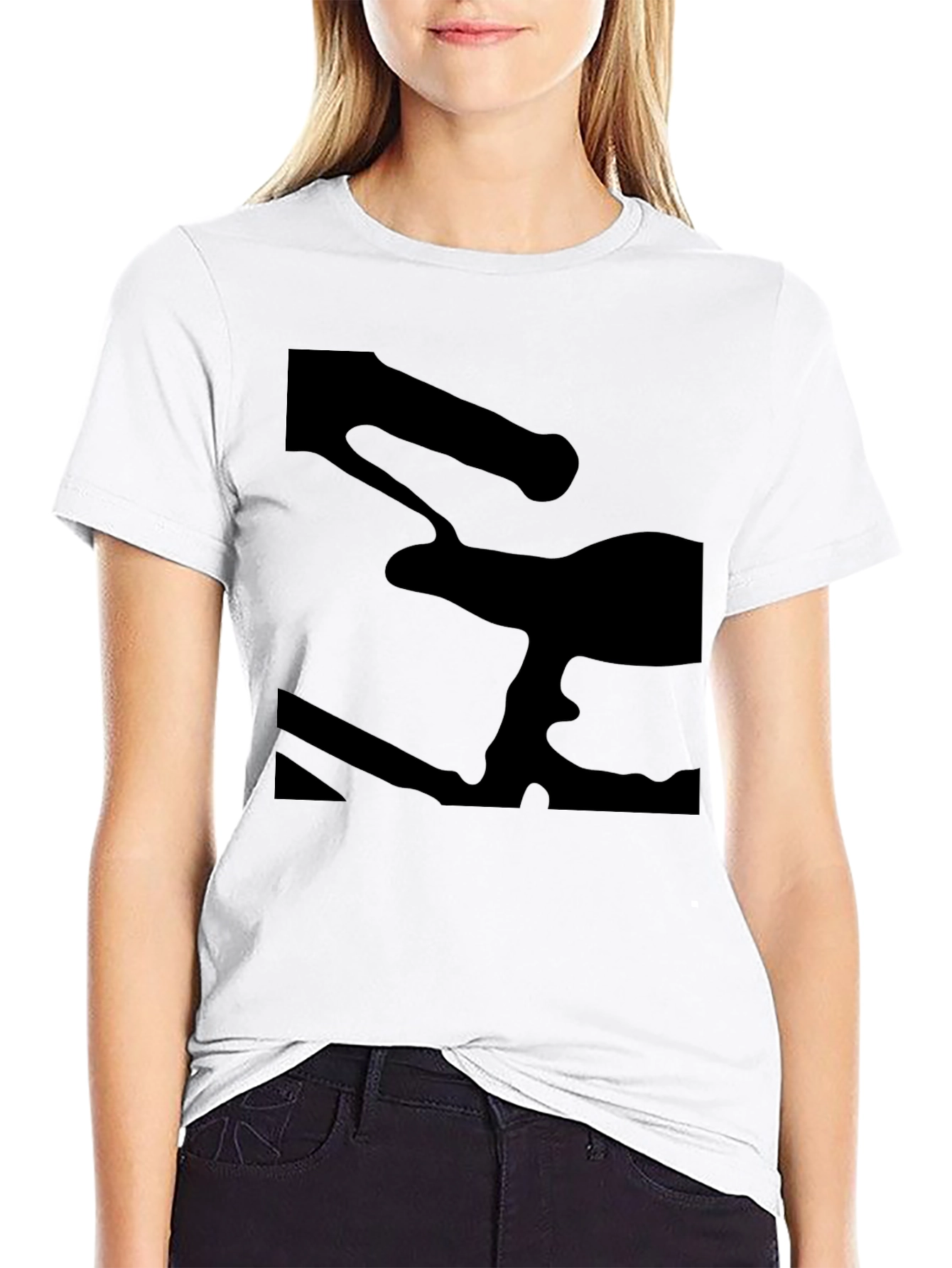 Mens Black Graphic Tee - Modern Style