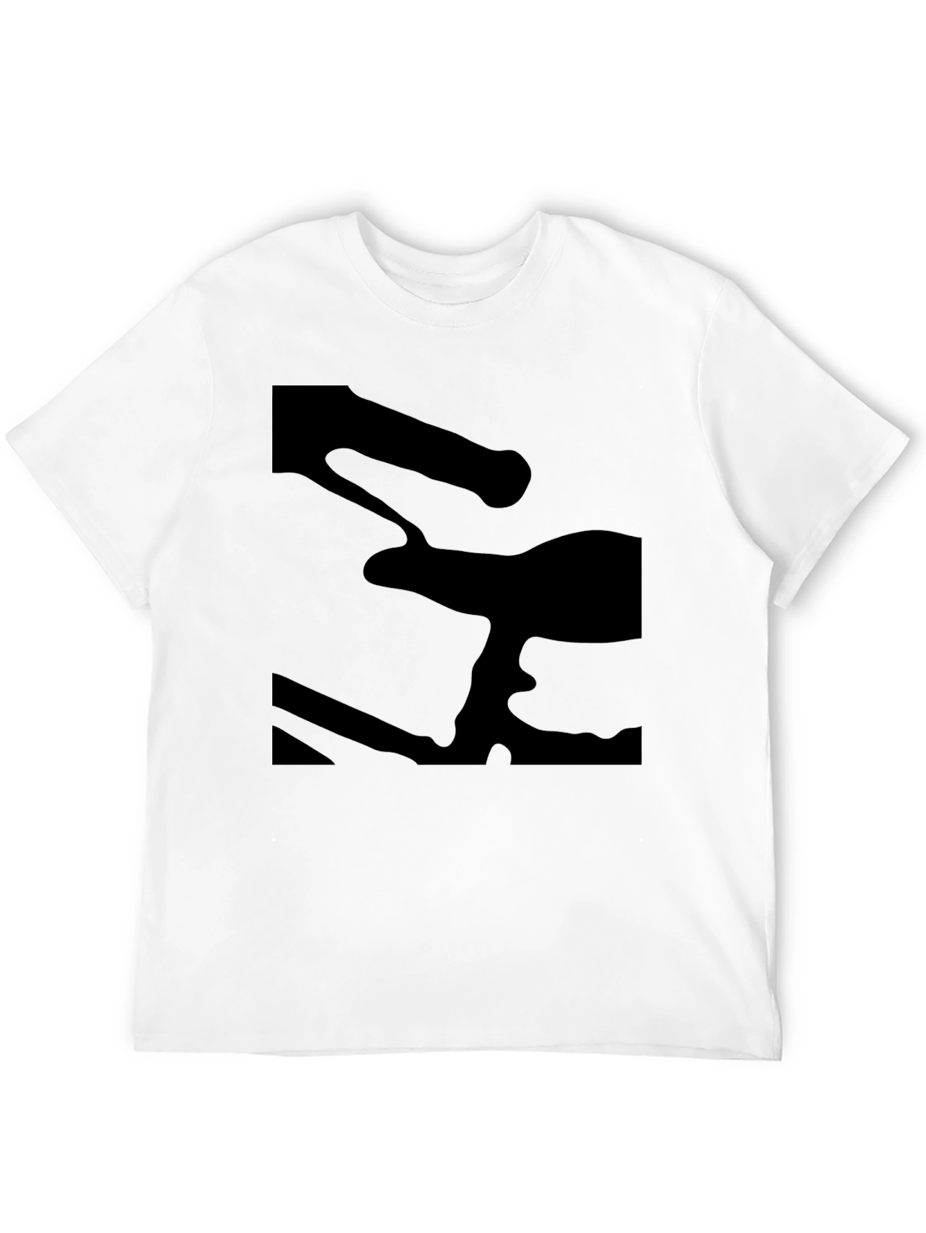 Mens Black Graphic Tee - Modern Style