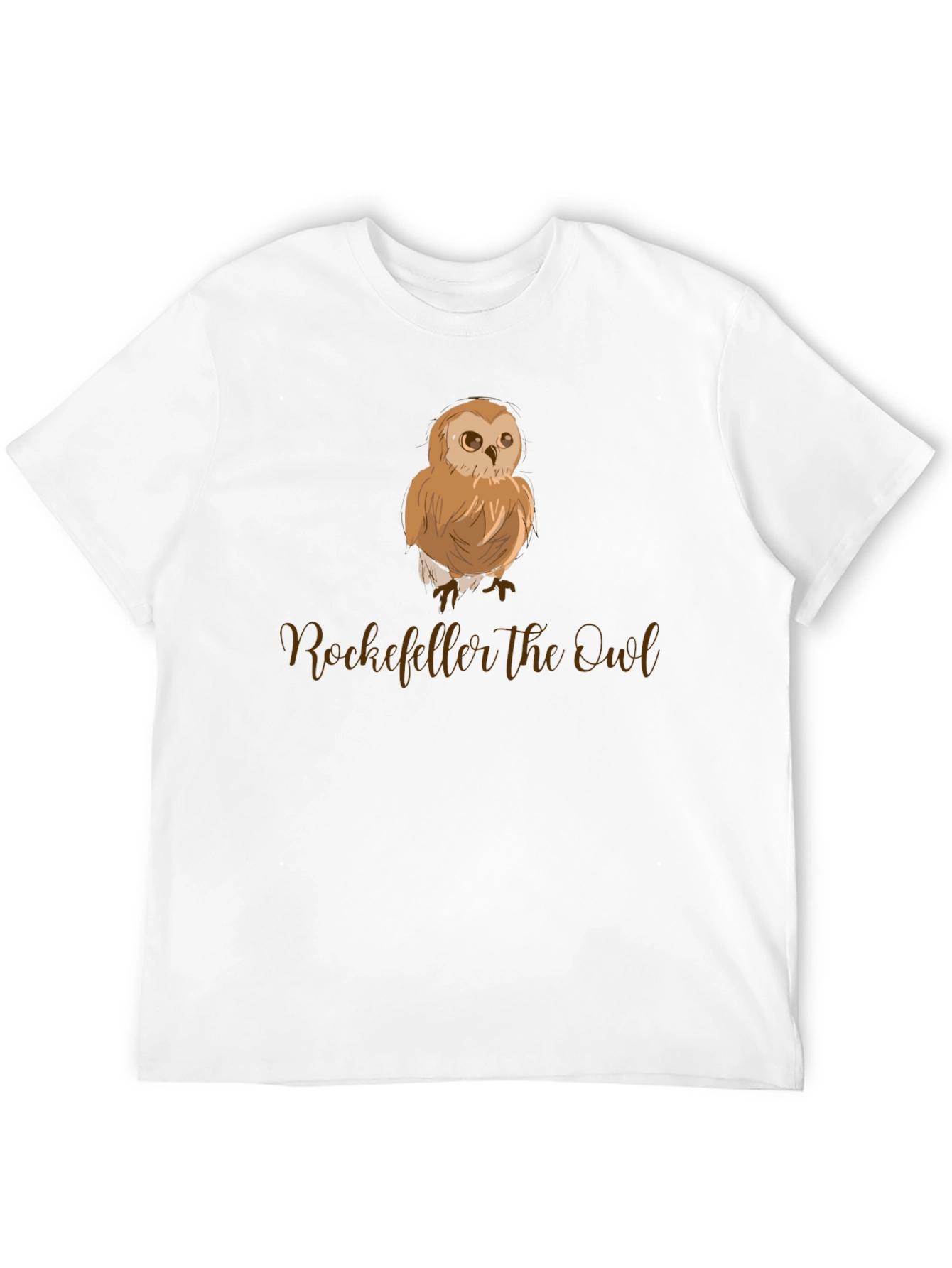 Rockefeller the Owl Graphic Tee - Black Cotton