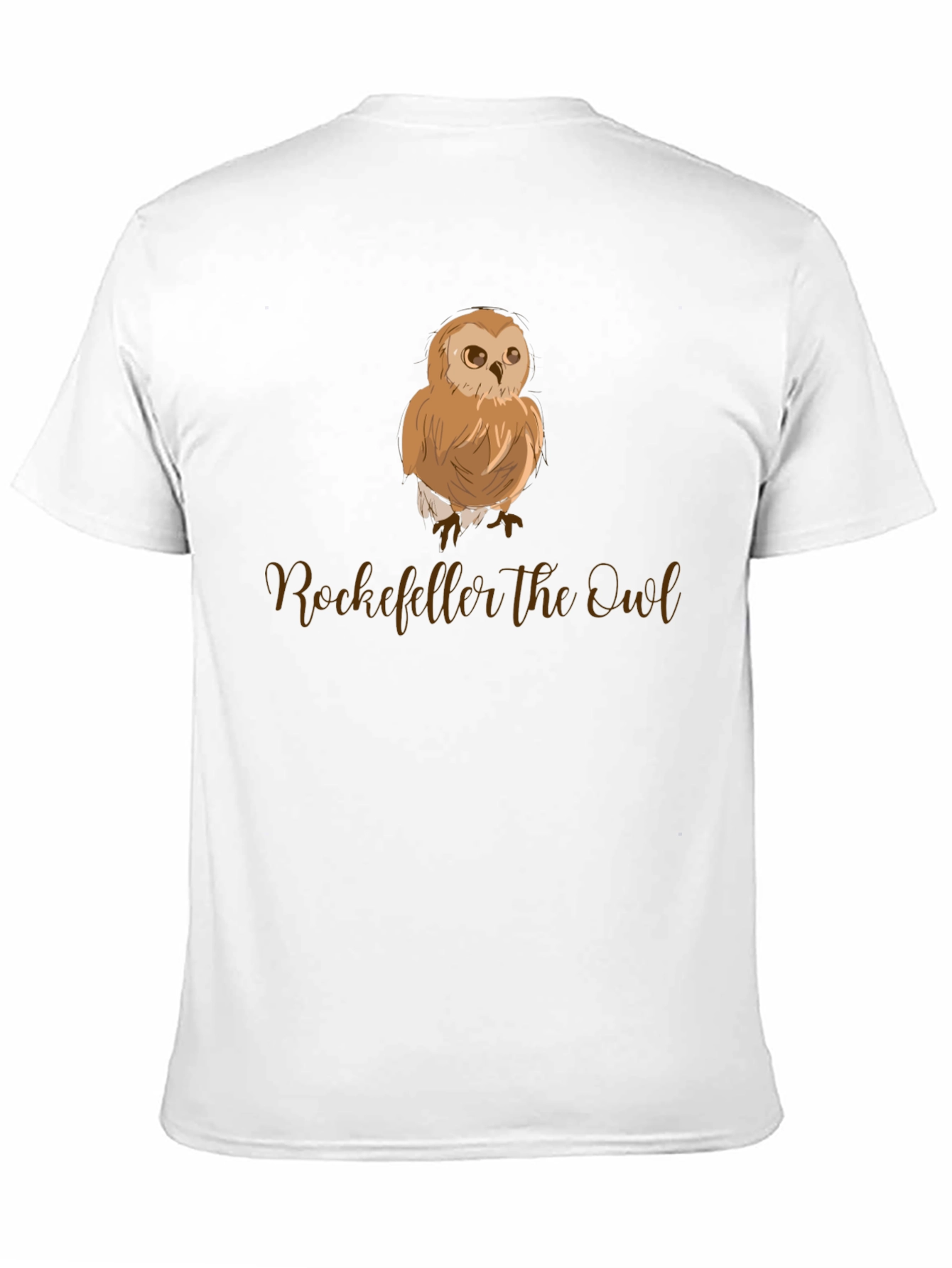 Rockefeller the Owl Graphic Tee - Black Cotton