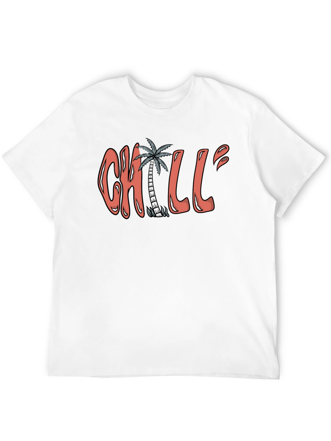Chill Palm Tree Graphic Tee - Relaxed Vibe