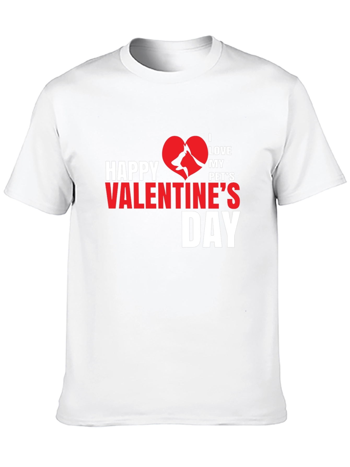 I Love My Pets Valentines Day T-Shirt