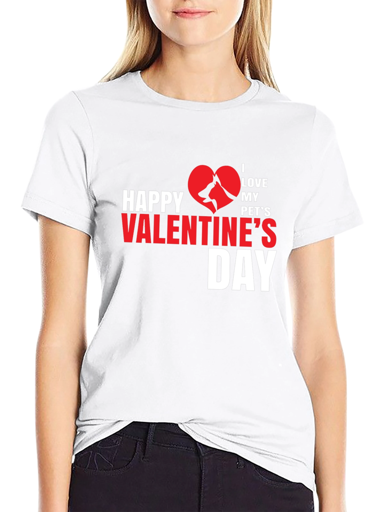 I Love My Pets Valentines Day T-Shirt