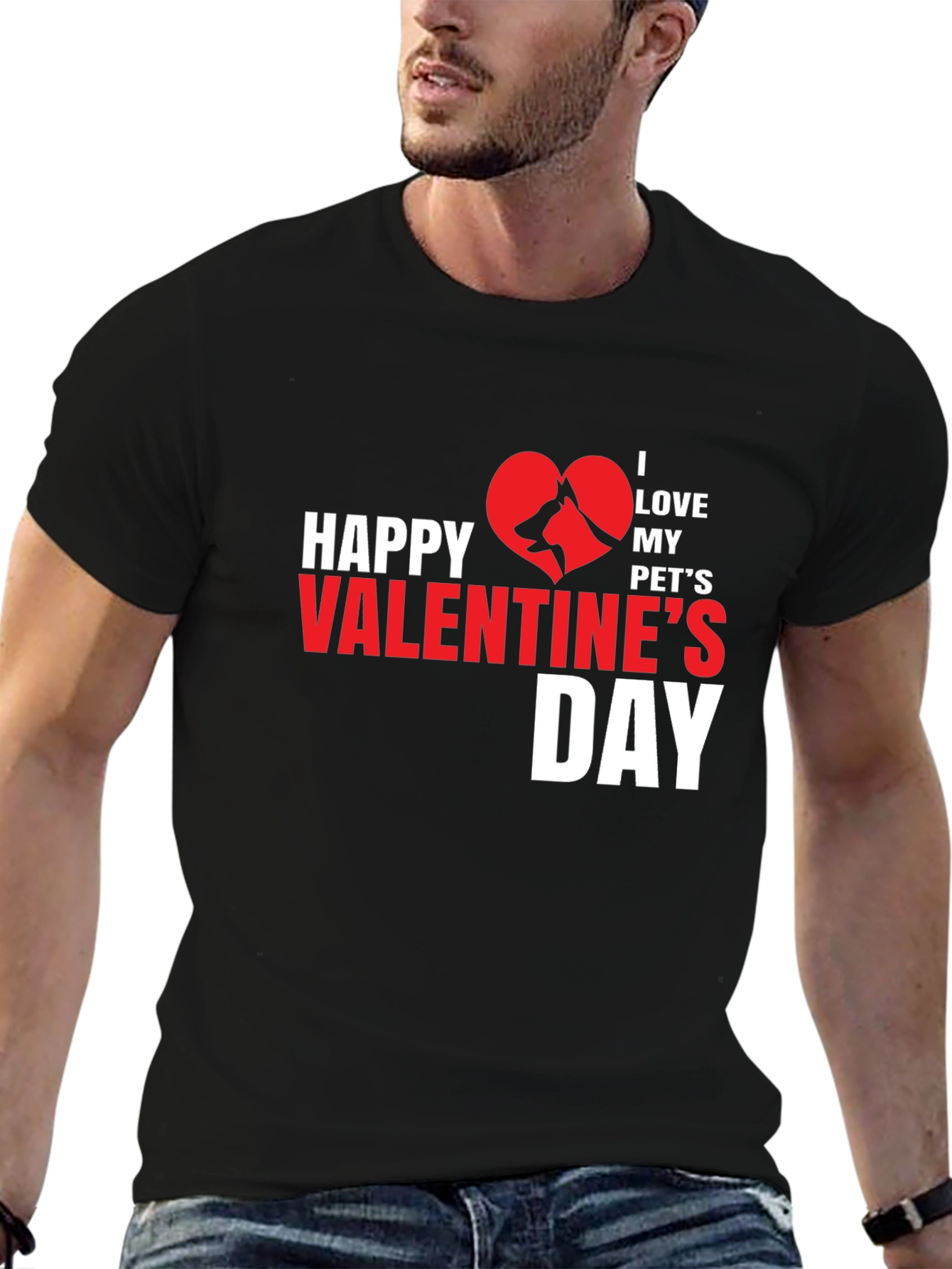 I Love My Pets Valentines Day T-Shirt