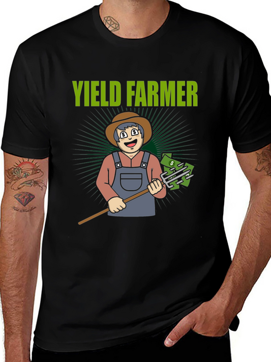 Yield Farmer Graphic Tee - Crypto Farming Fun!