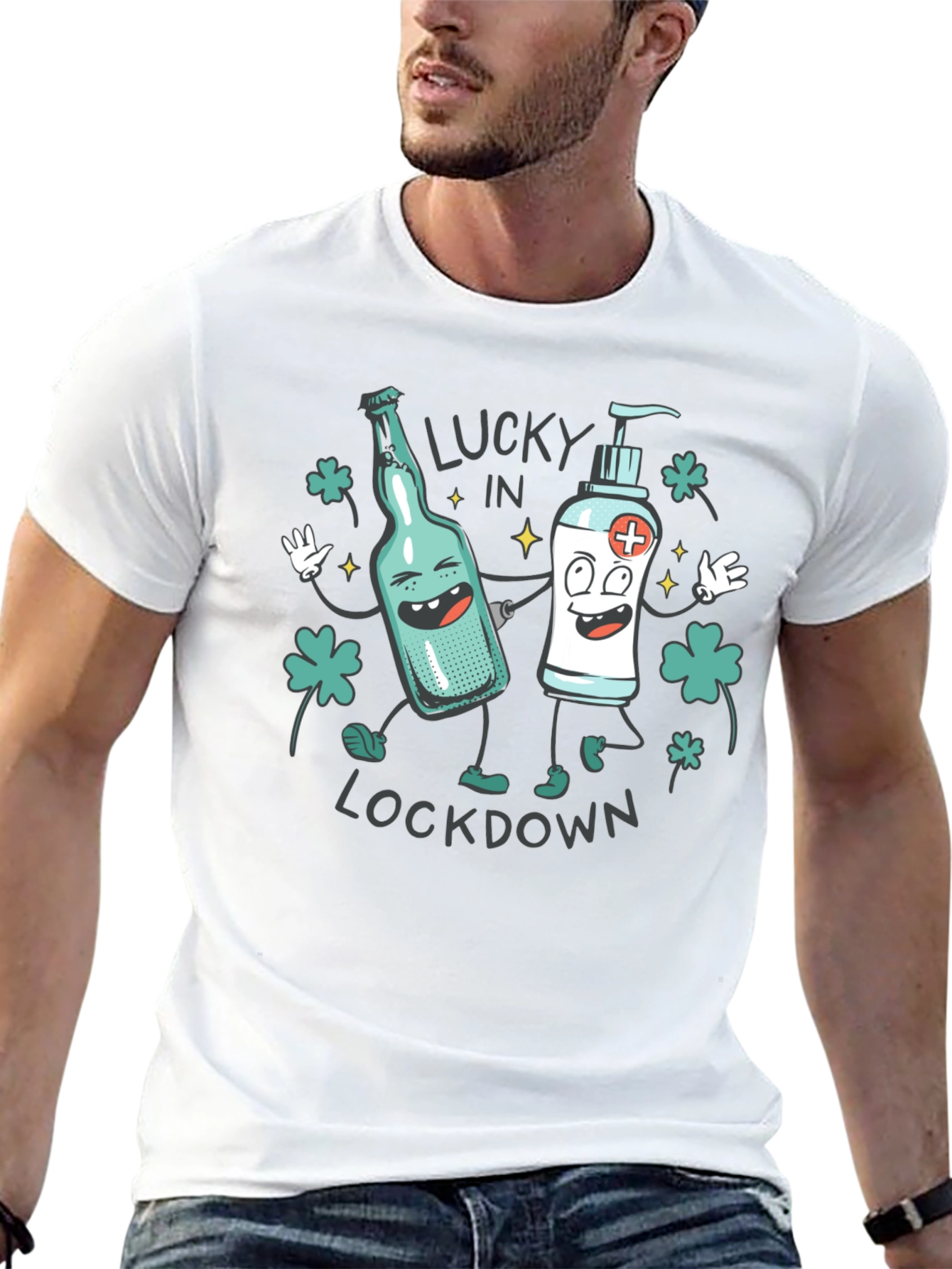 Lucky In Lockdown Graphic T-Shirt