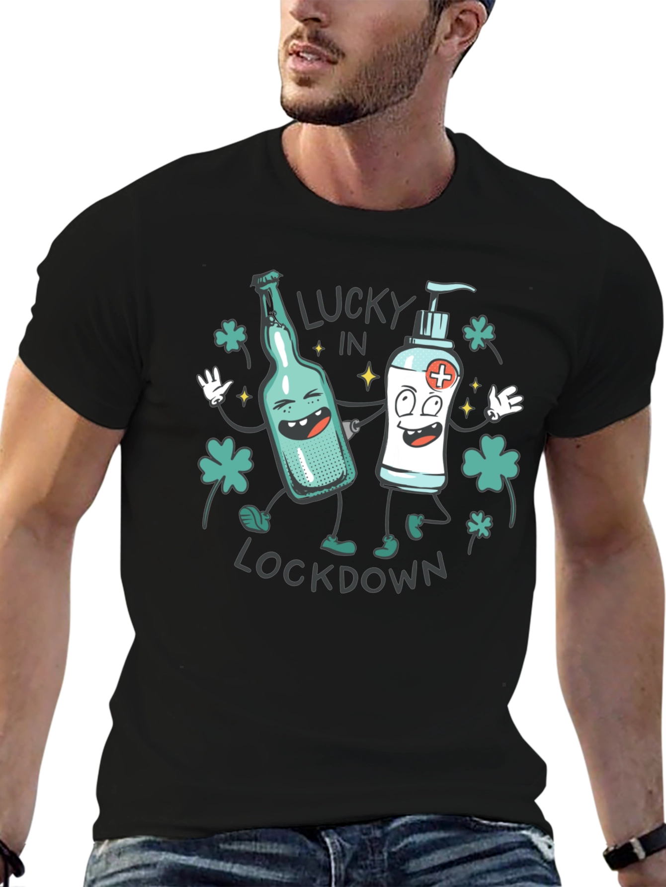 Lucky In Lockdown Graphic T-Shirt