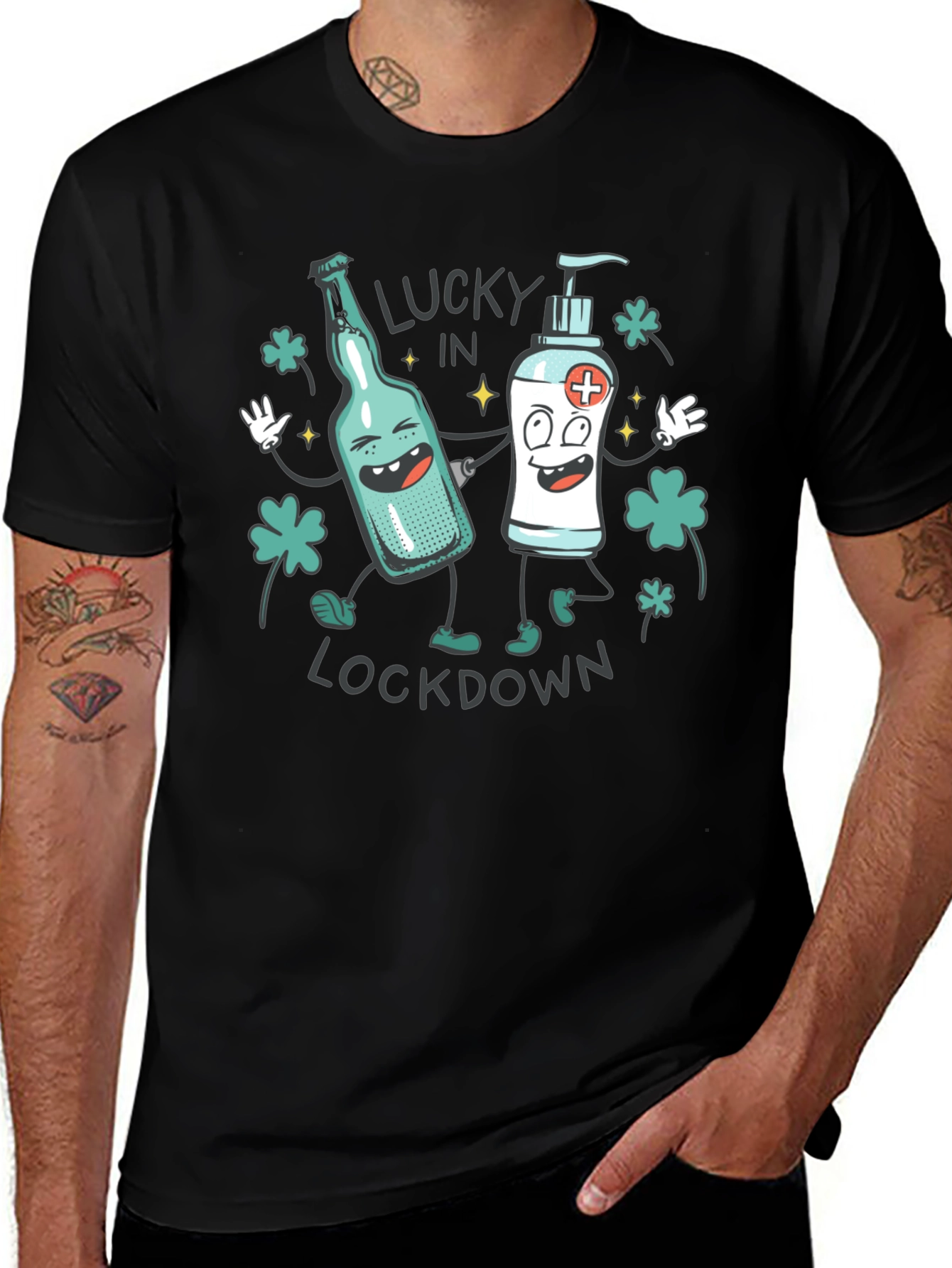 Lucky In Lockdown Graphic T-Shirt
