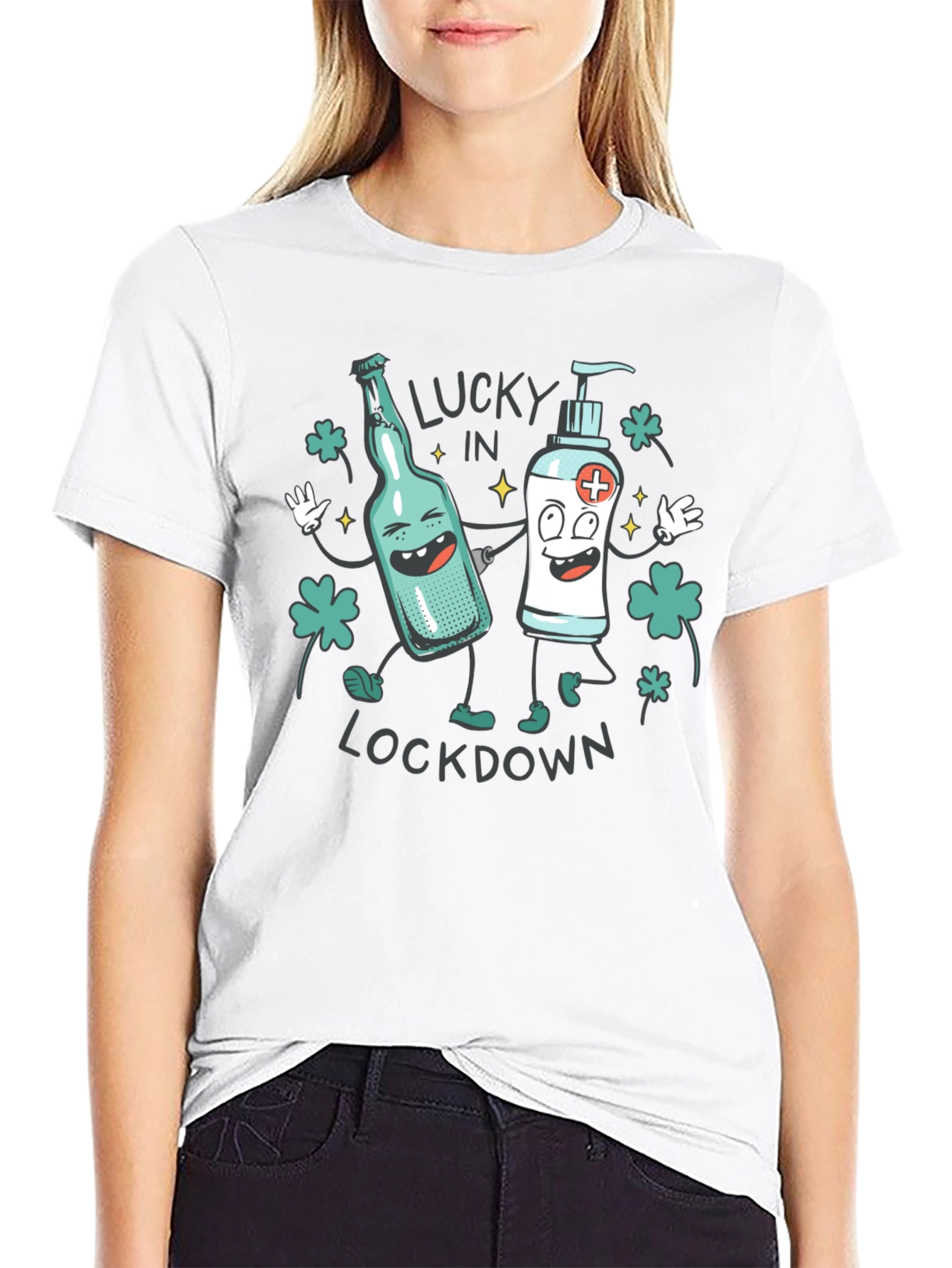 Lucky In Lockdown Graphic T-Shirt