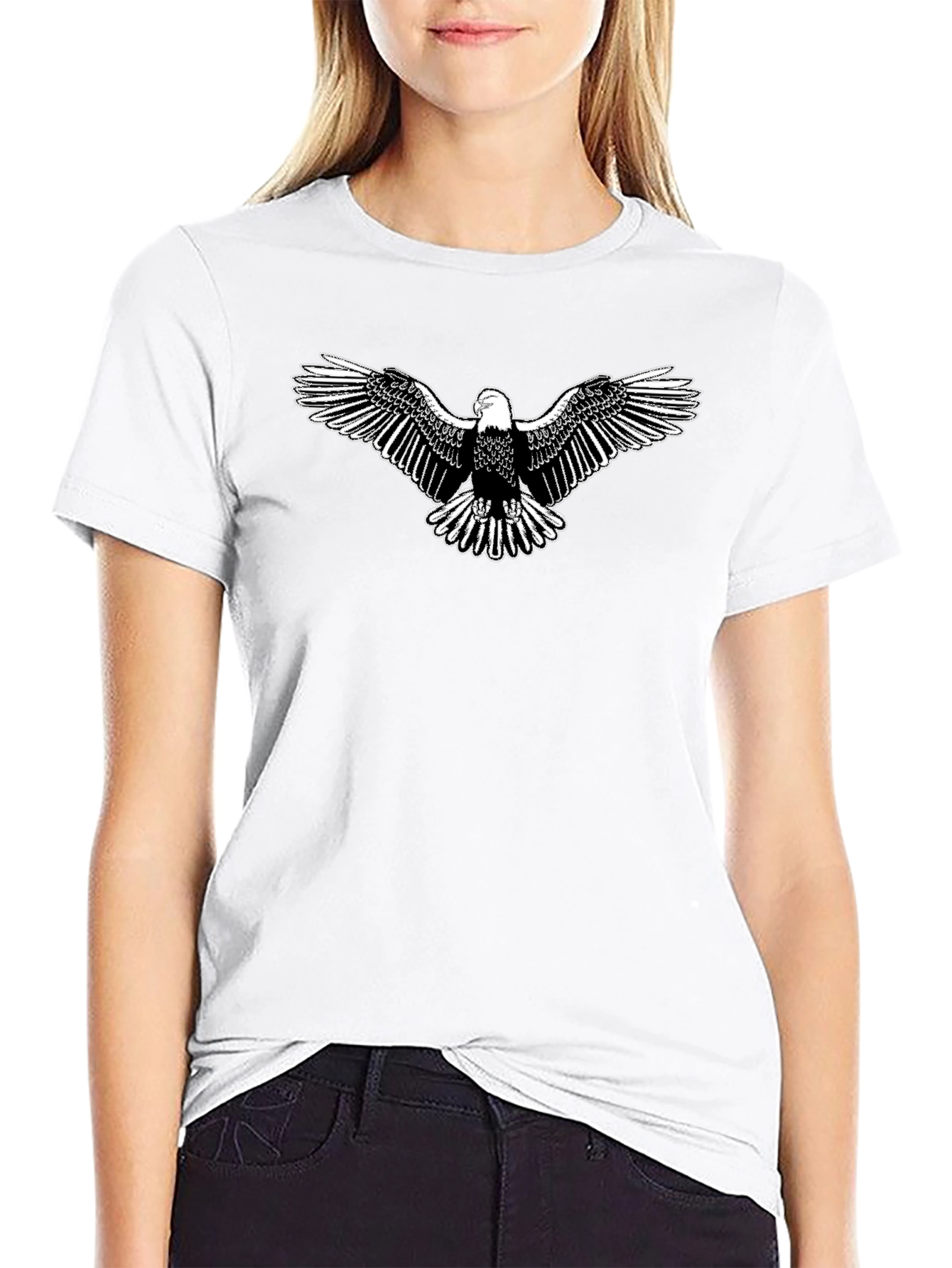 Black Eagle Graphic T-Shirt - Classic Design