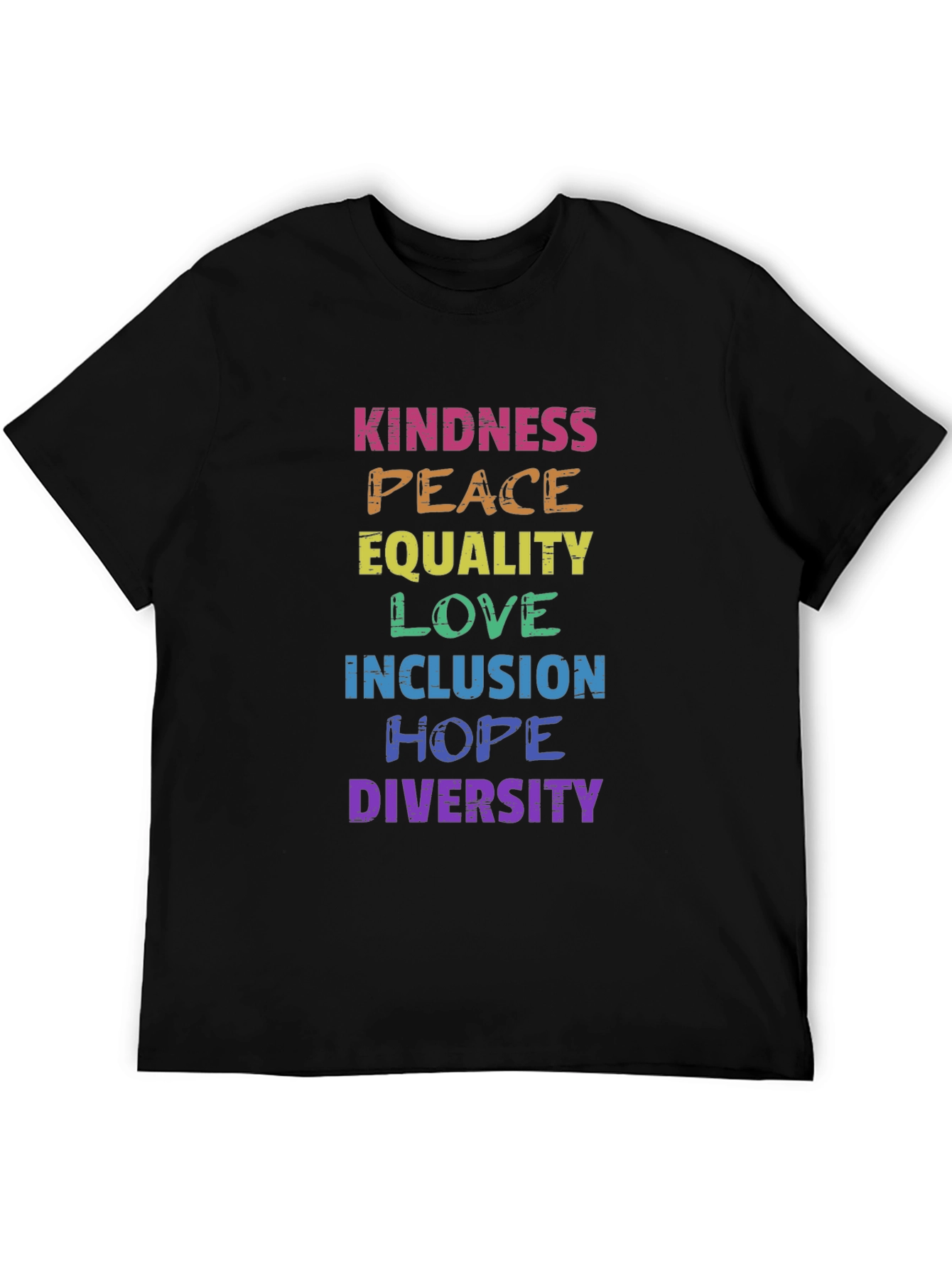 Rainbow Pride Kindness Peace Equality Love T-Shirt