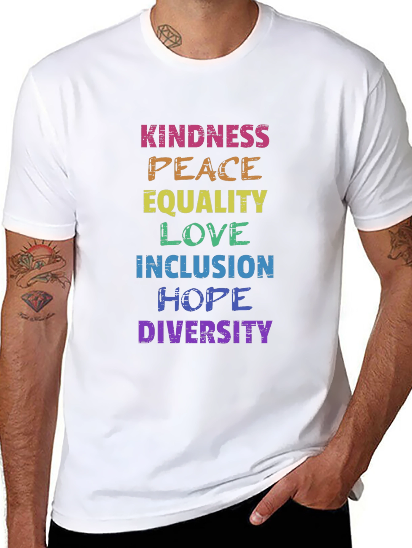 Rainbow Pride Kindness Peace Equality Love T-Shirt