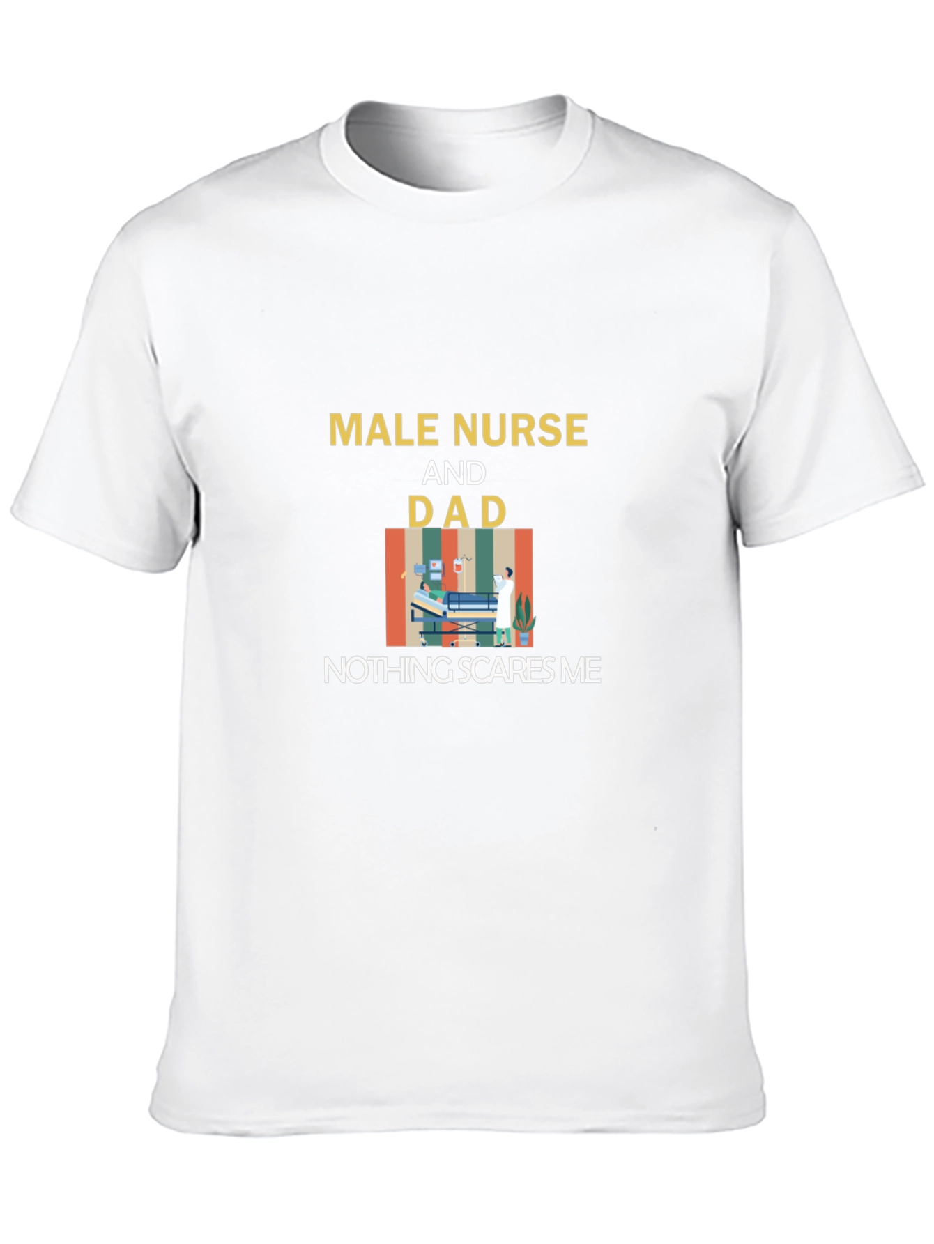 Male Nurse Dad Graphic T-Shirt