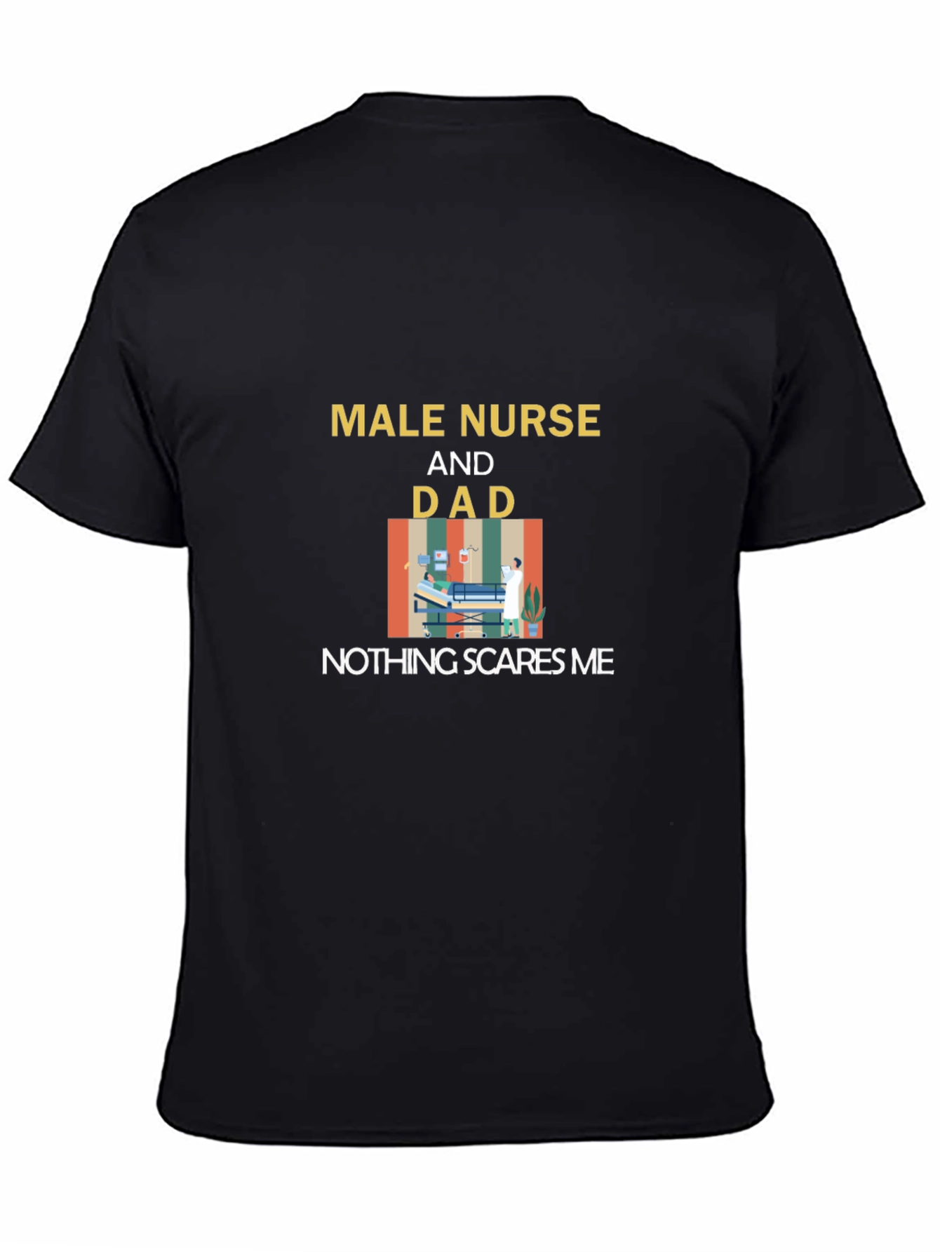 Male Nurse Dad Graphic T-Shirt