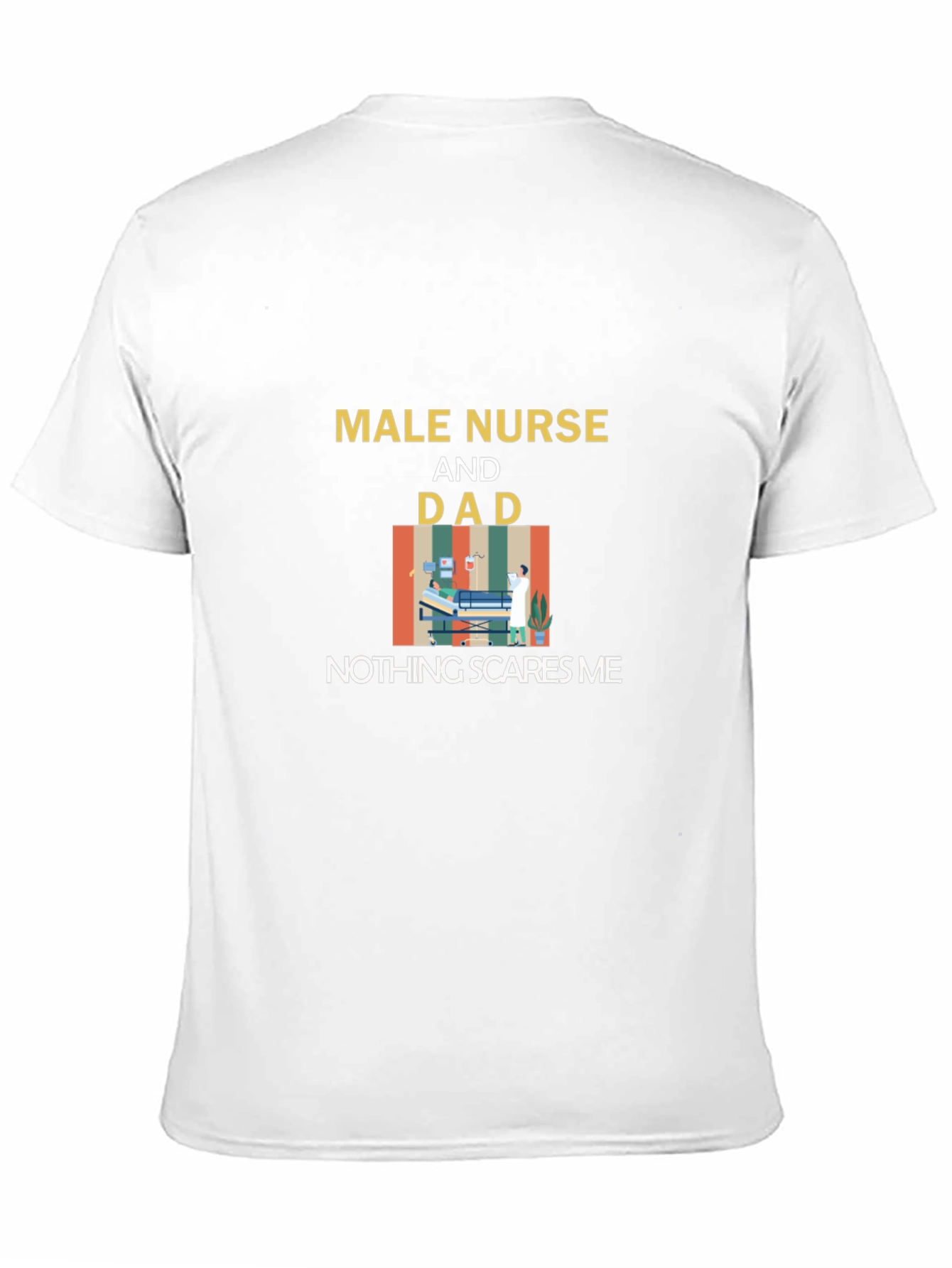 Male Nurse Dad Graphic T-Shirt
