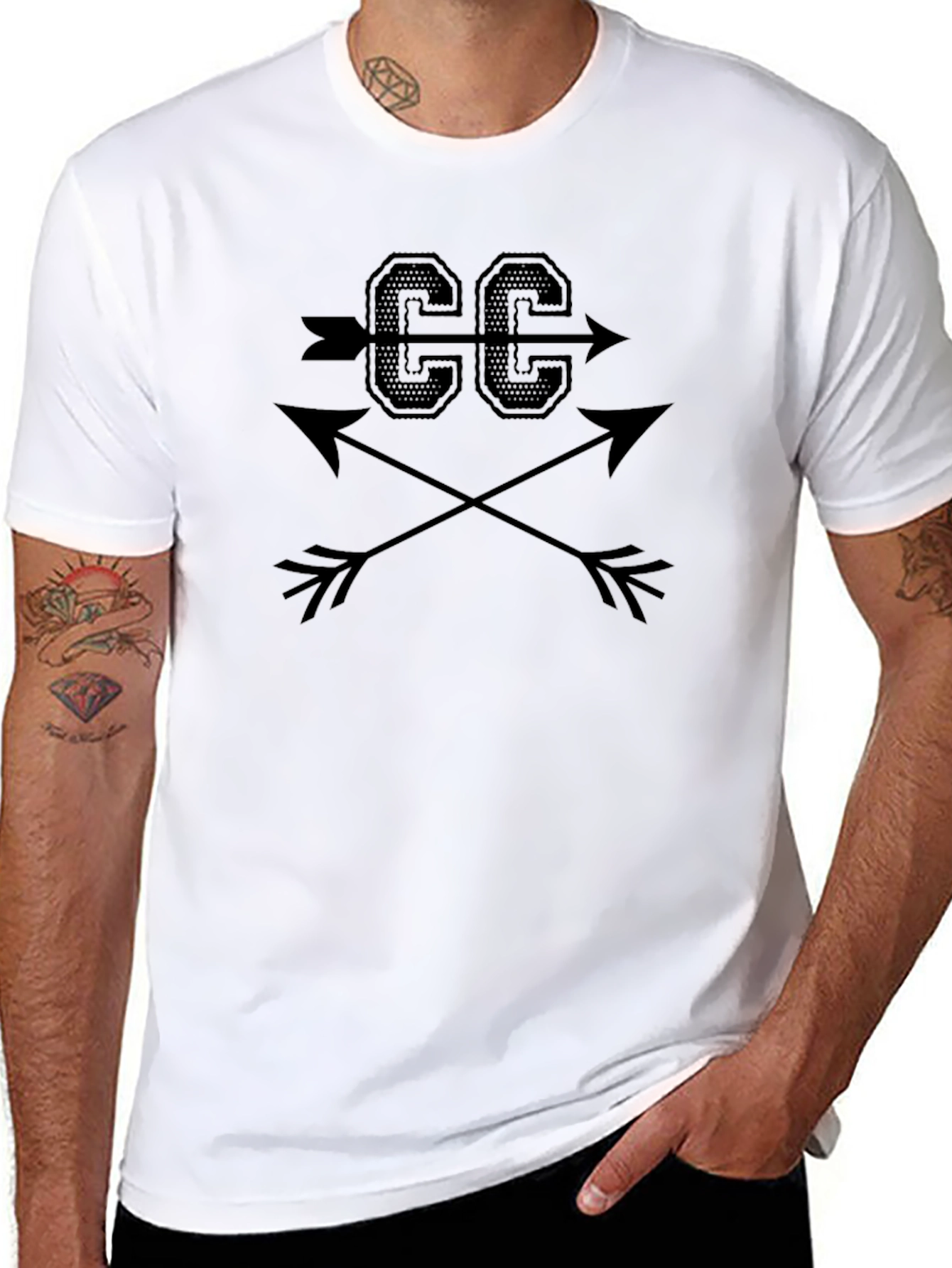 CC Arrows Black Graphic T-Shirt