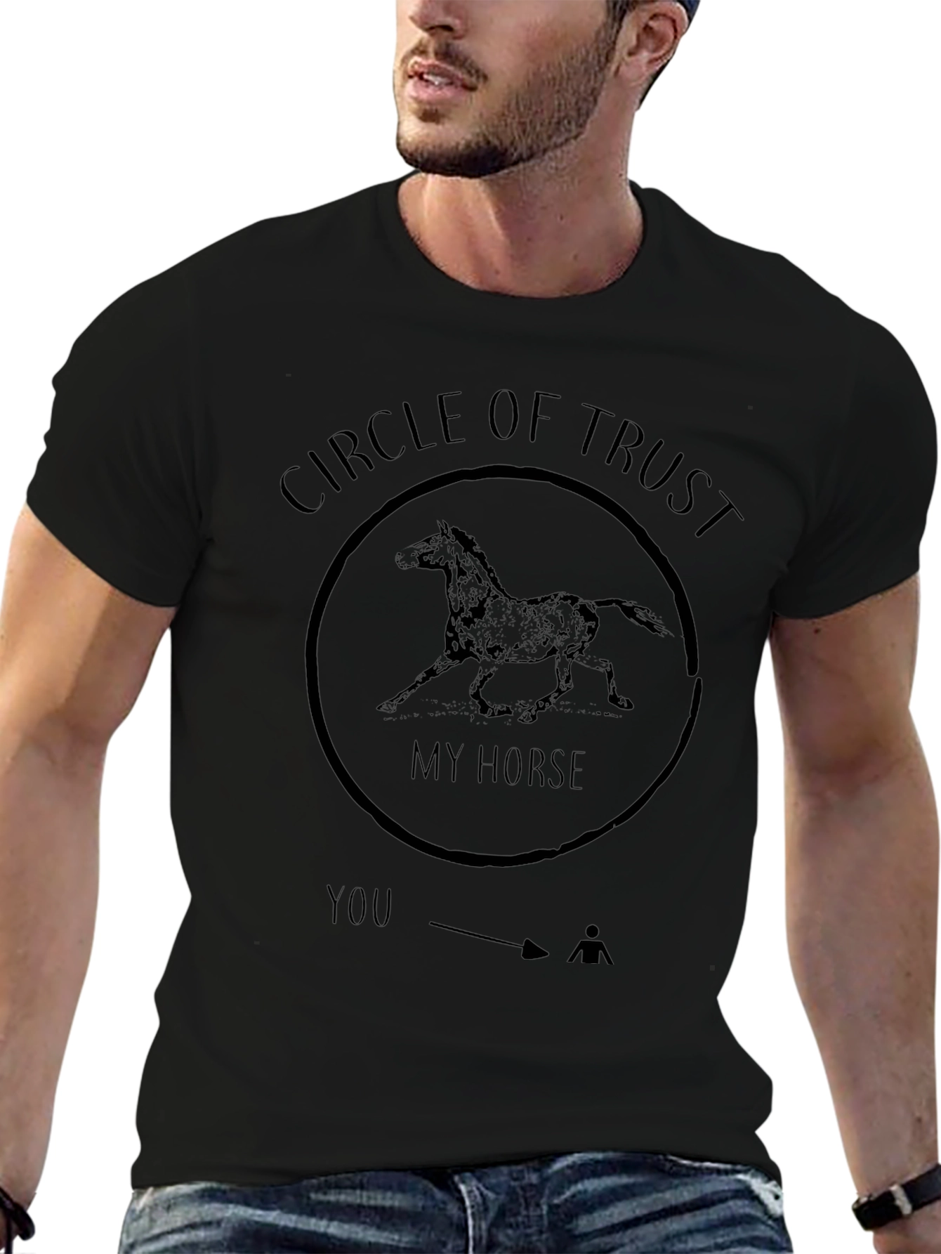 Circle of Trust Horse Graphic T-Shirt