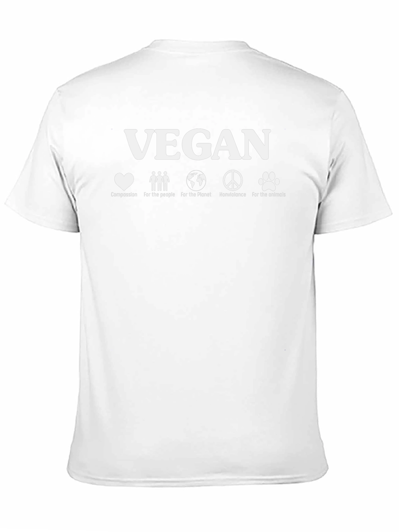 Vegan T-Shirt - Compassion Peace Animals