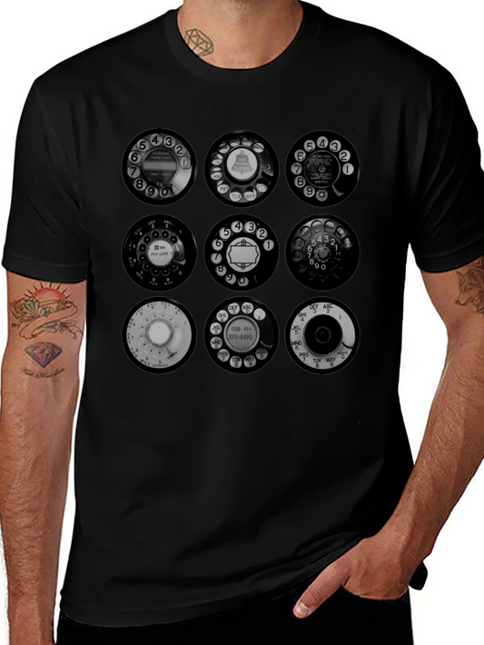 Retro Rotary Phone Dial T-Shirt - Vintage Style