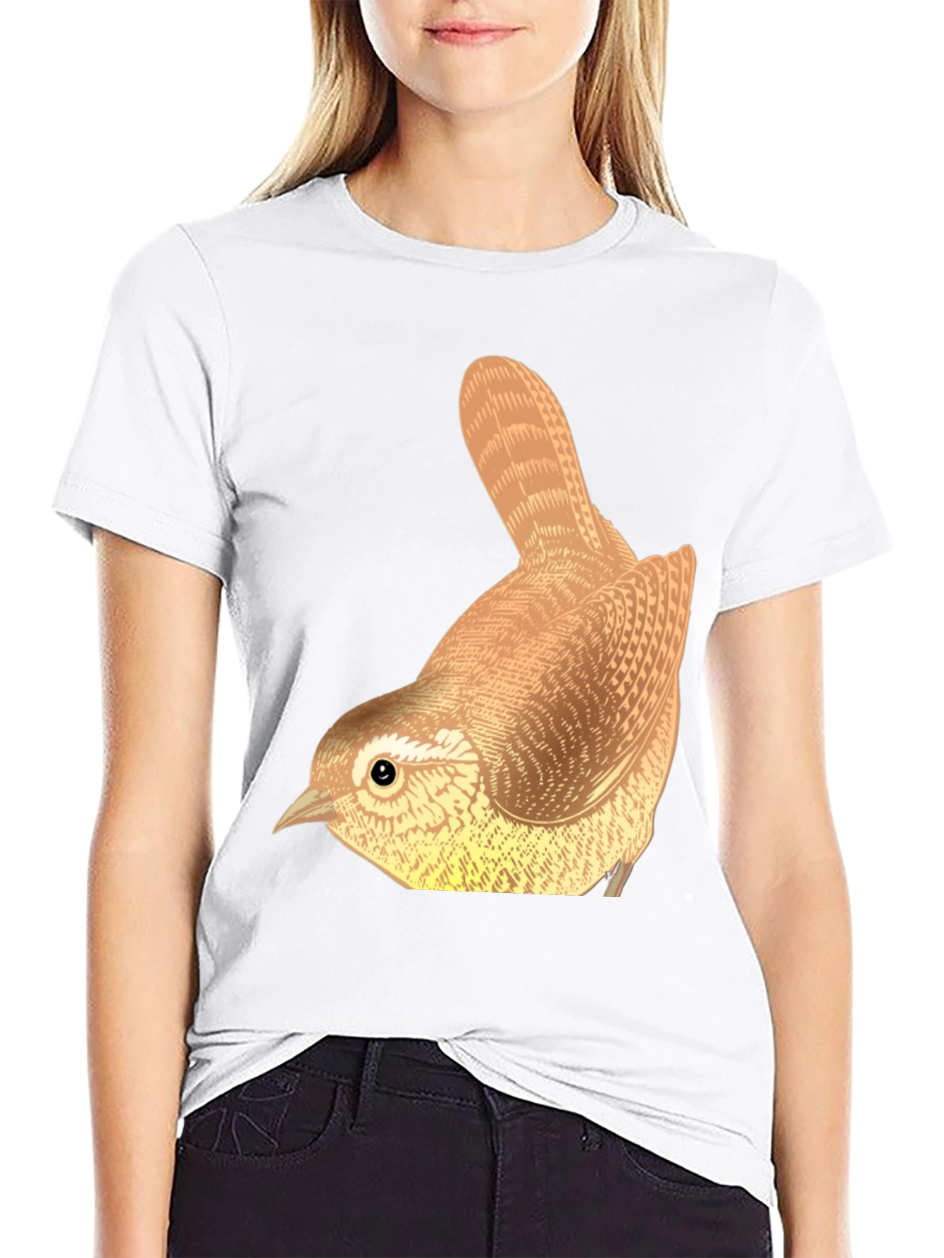 Wren Bird Graphic Tee - Nature Lover T-Shirt