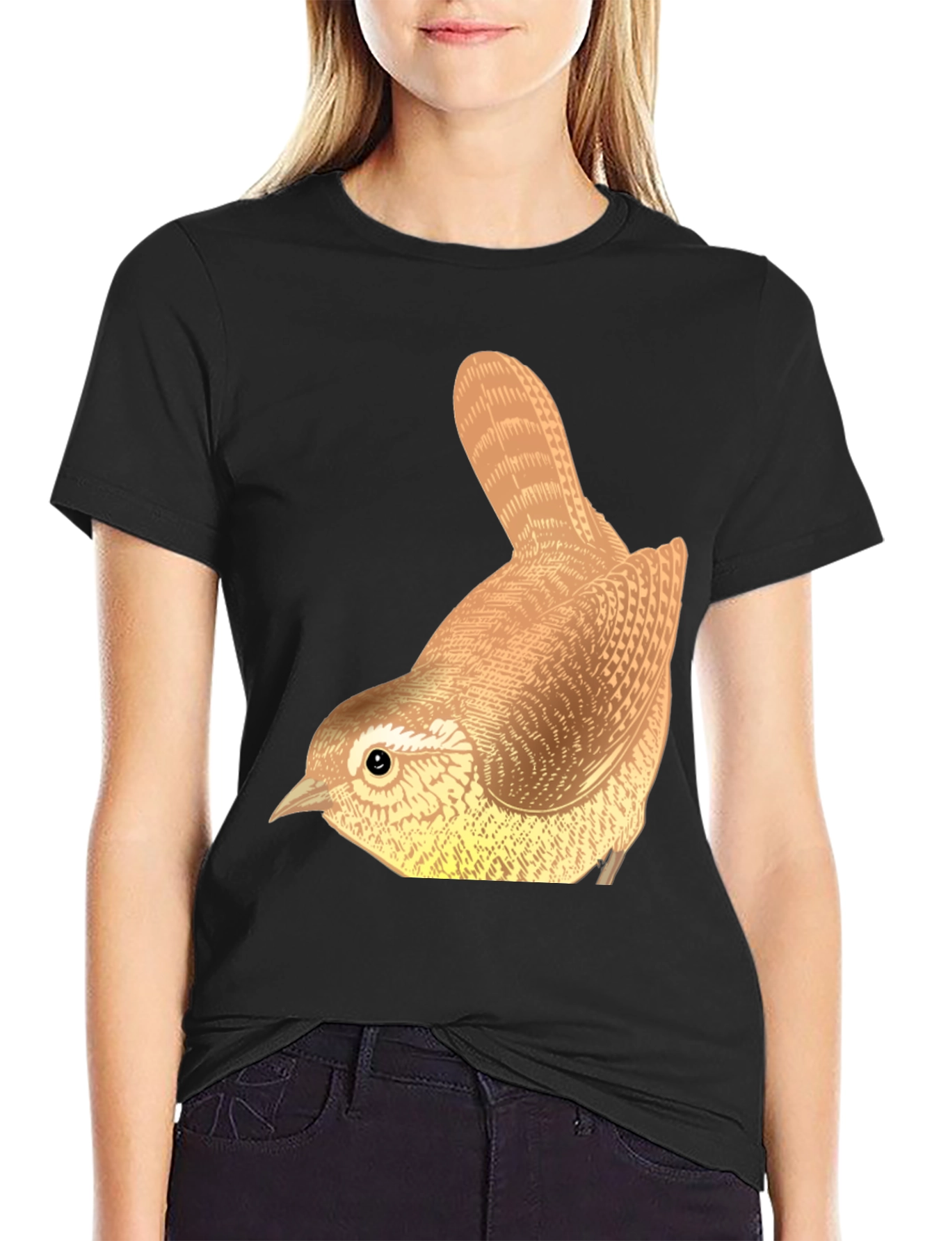 Wren Bird Graphic Tee - Nature Lover T-Shirt