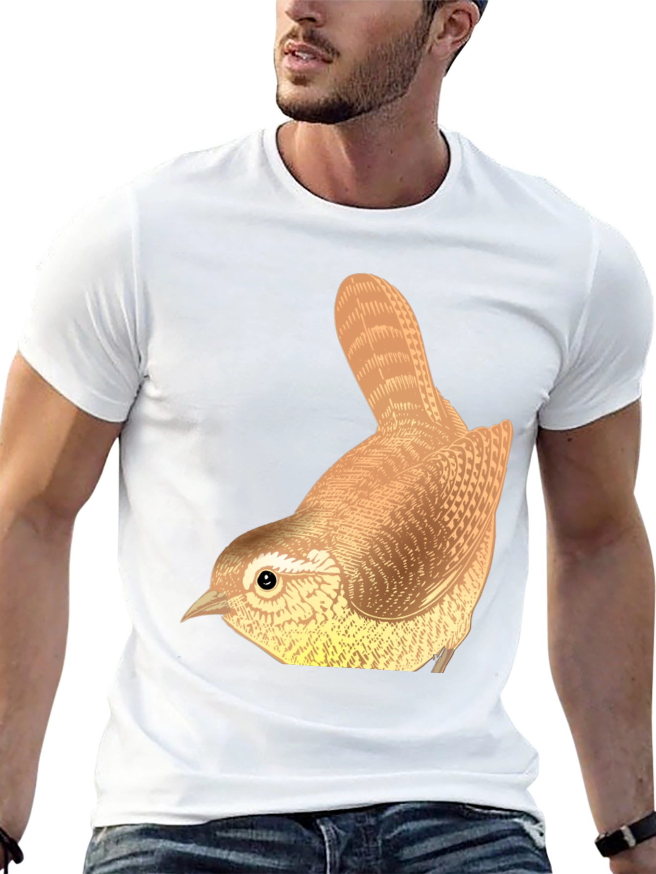 Wren Bird Graphic Tee - Nature Lover T-Shirt